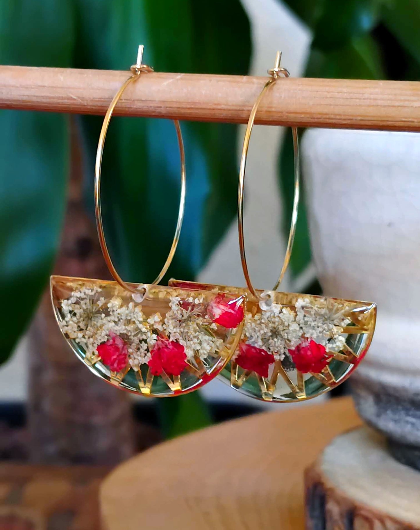 Créoles Fleur de carotte Gypsophiles