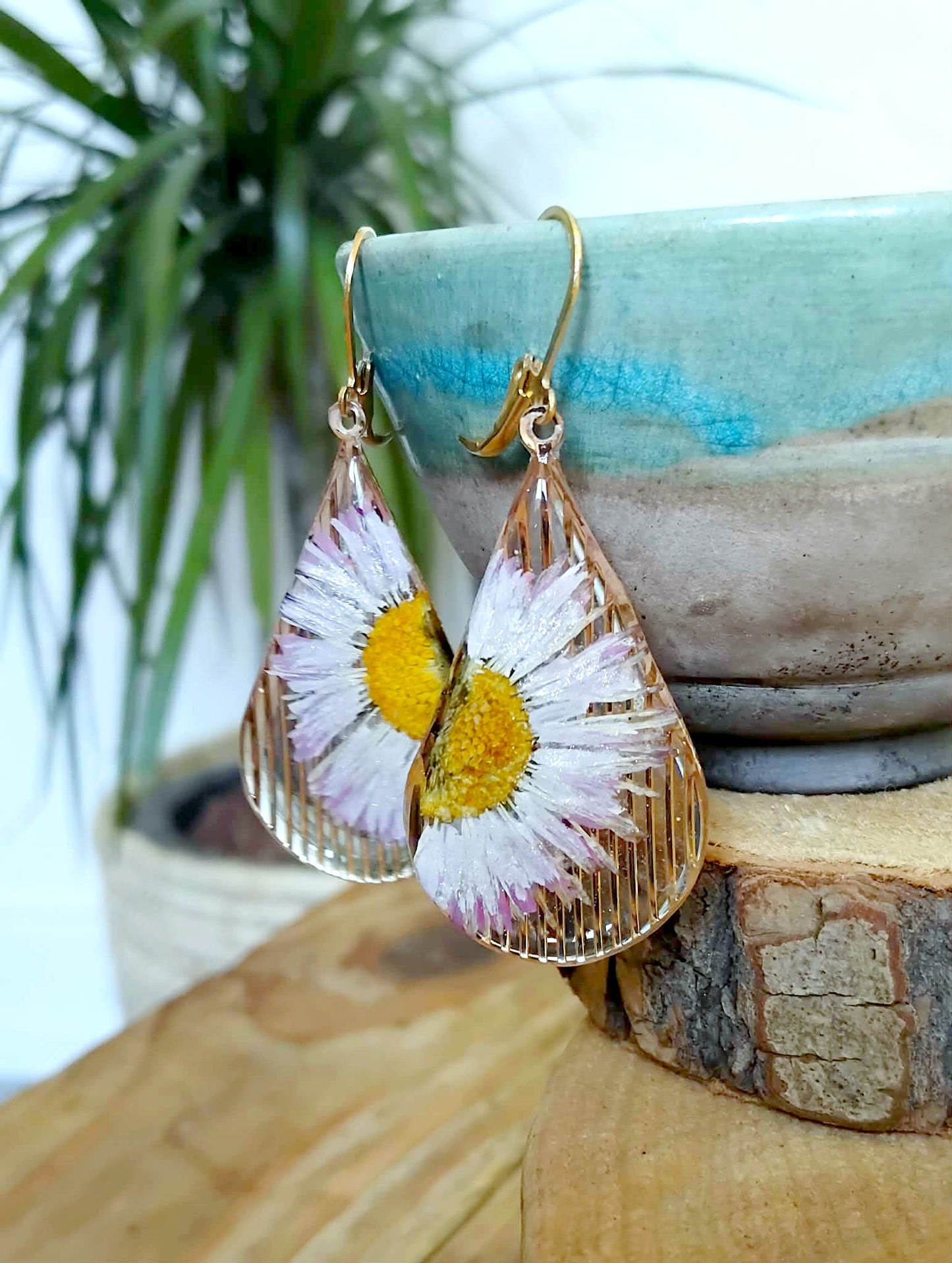 Boucles d'oreille Pâquerette