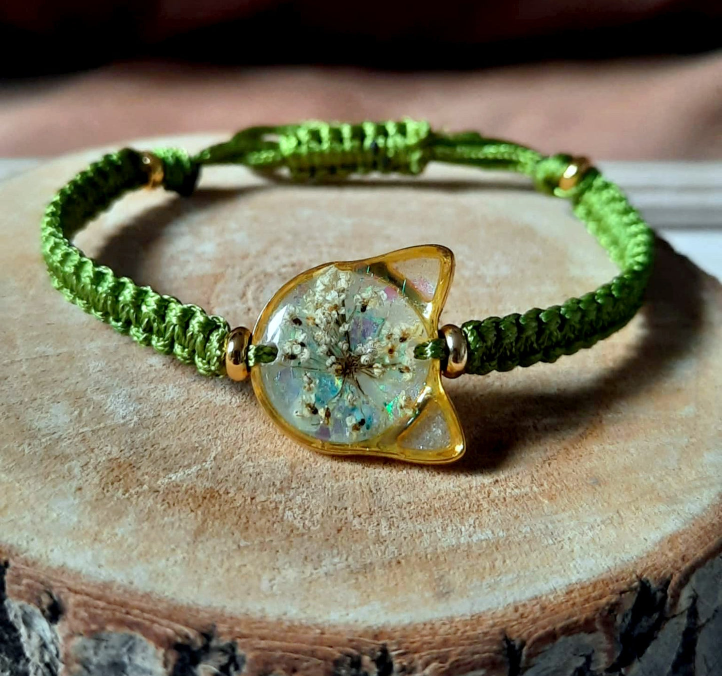 Bracelet Fleur de carotte sauvage