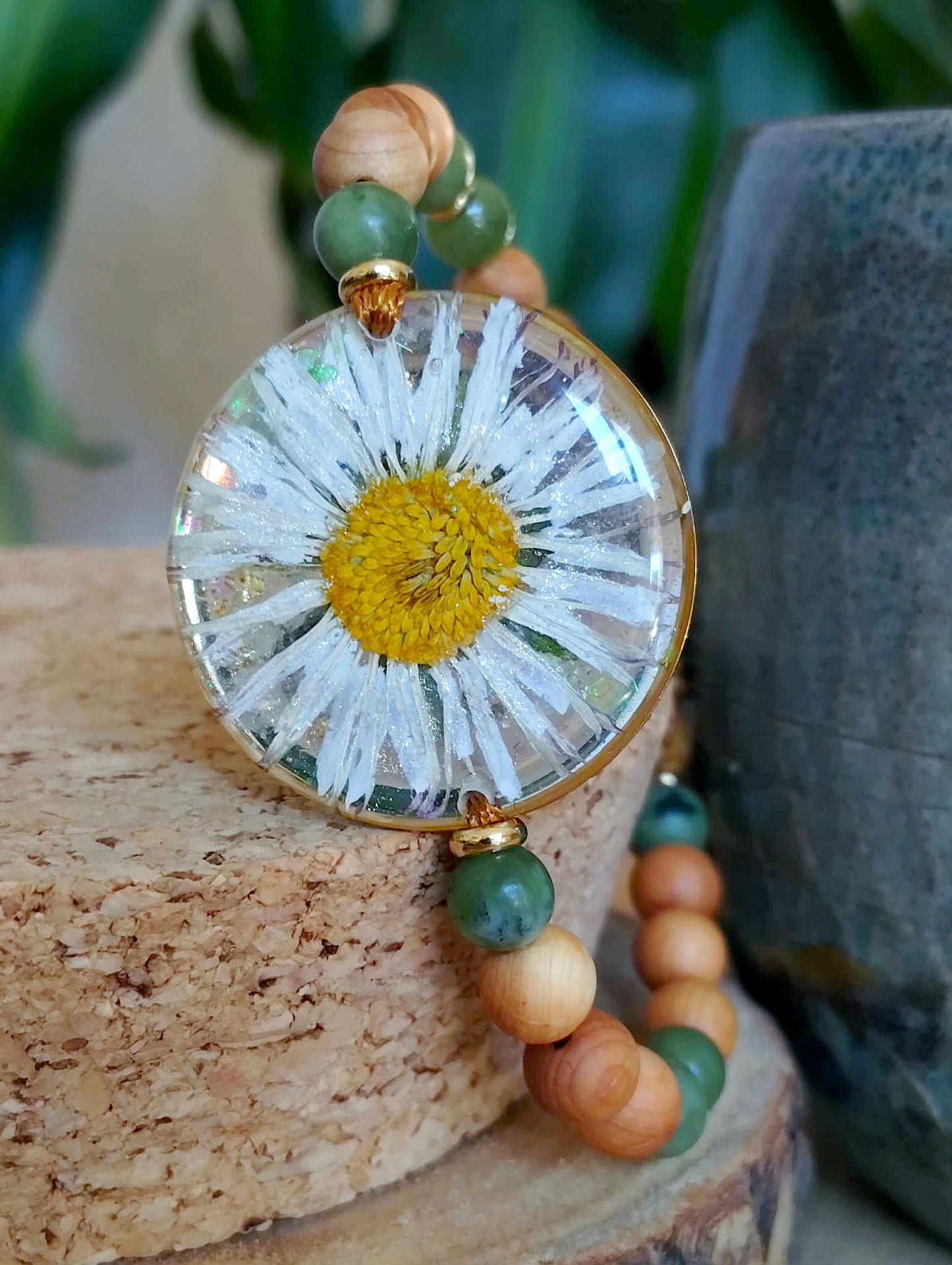 Bracelet Pâquerette Jade