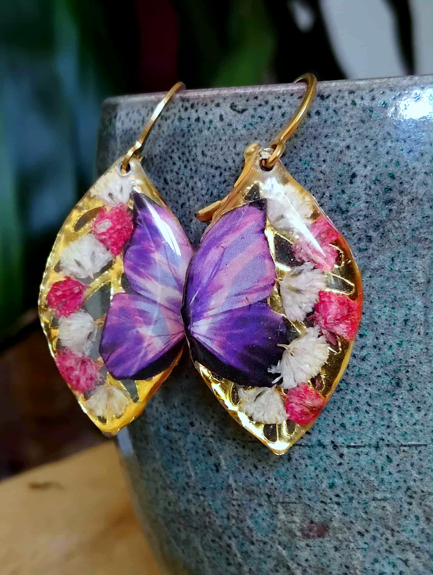 Boucles d'oreille, Gypsophiles