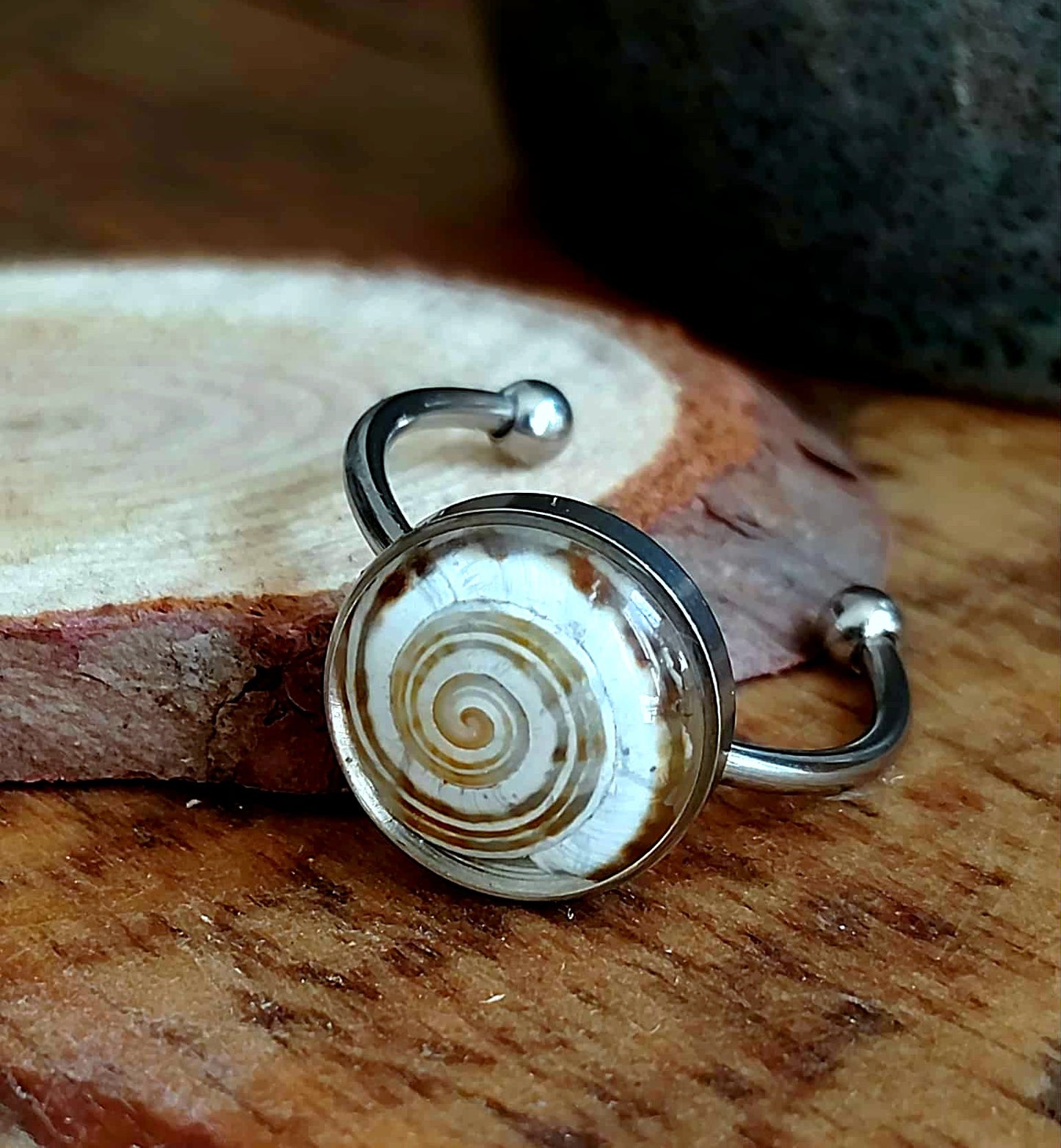Bague Coquille d'escargot