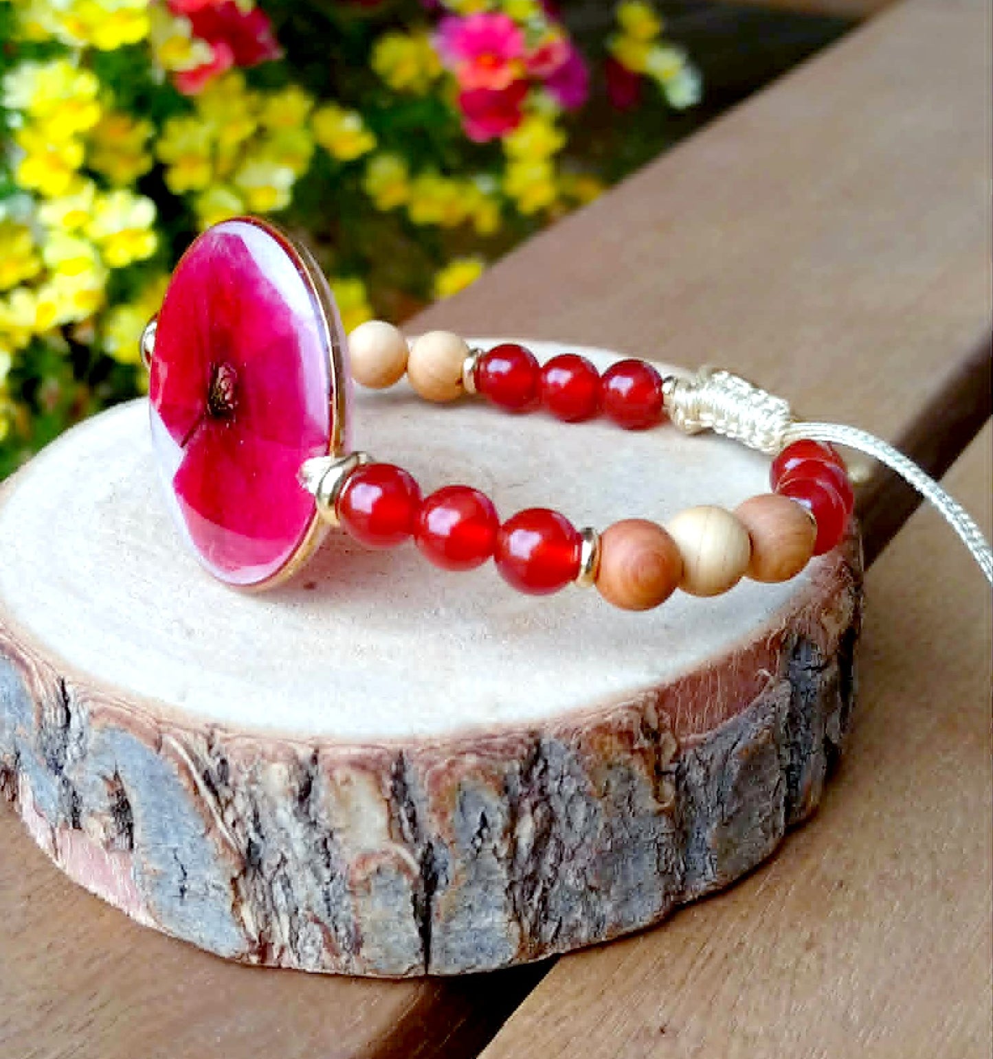 Bracelet Coquelicot