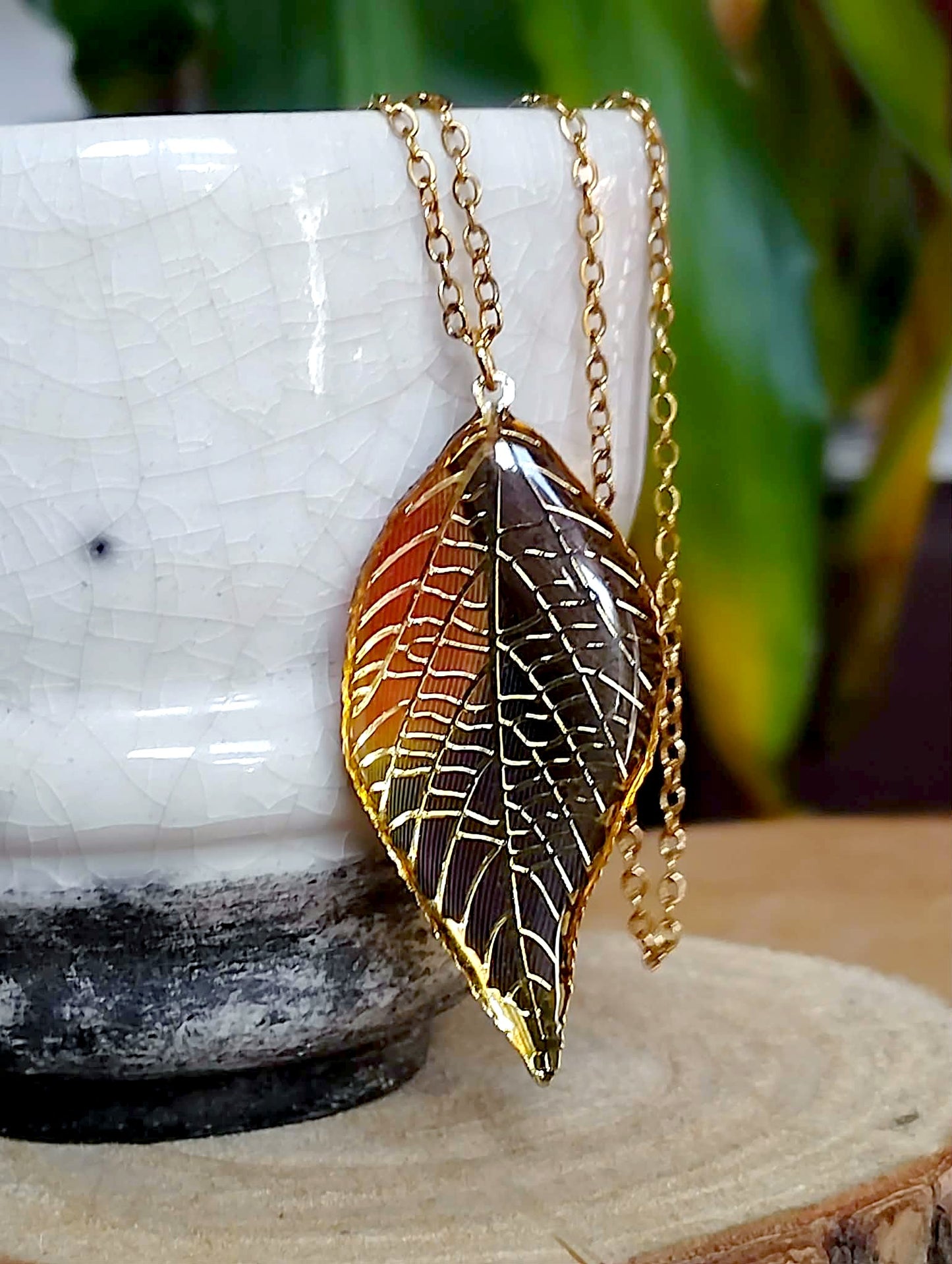 Collier, Plume exotique
