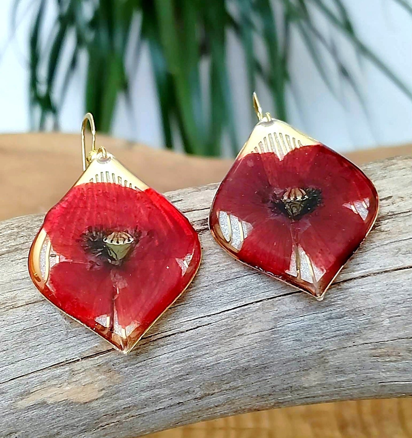 Boucles d'oreille Coquelicot