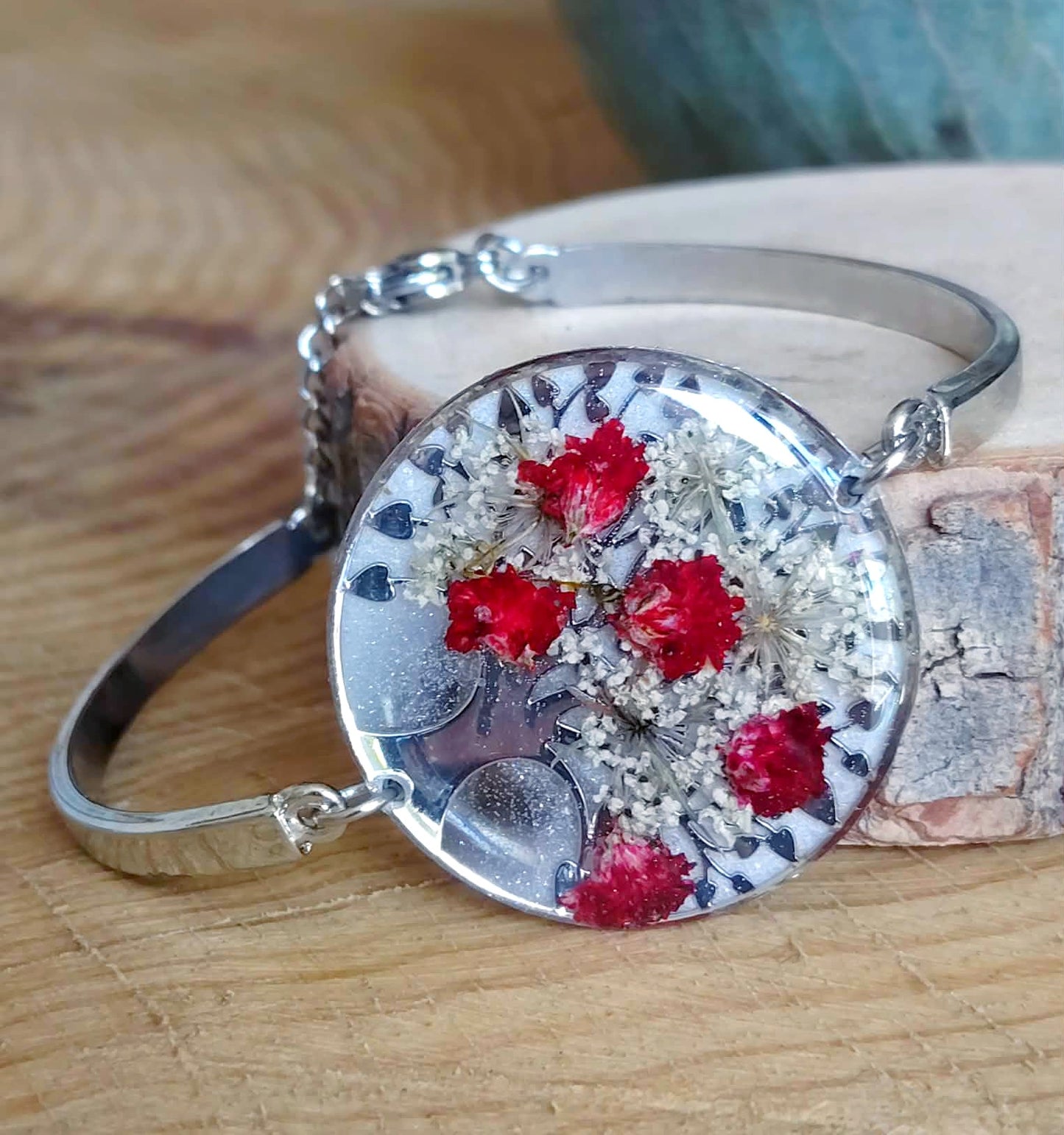 Bracelet Fleur de carotte Gypsophiles