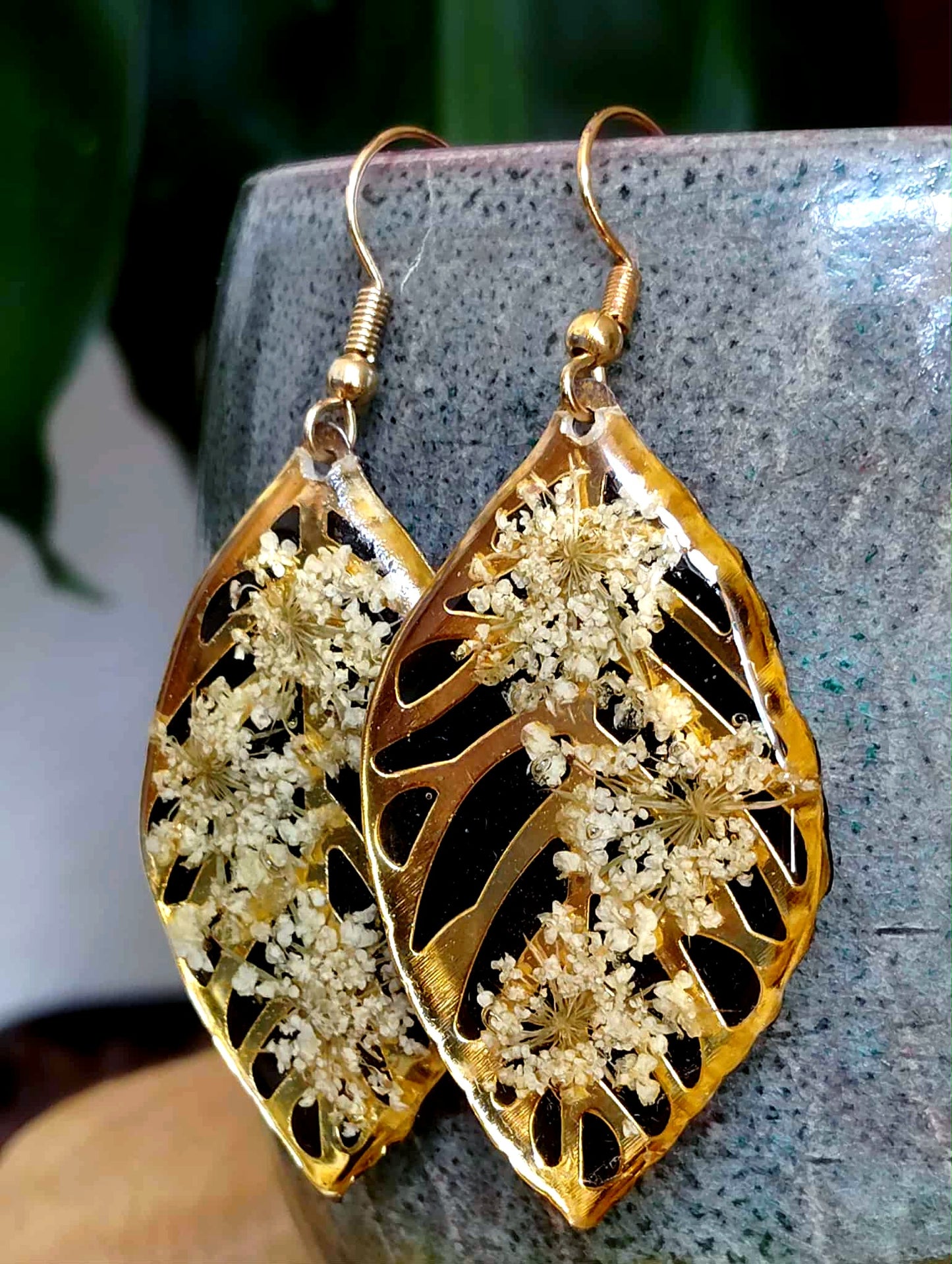 Boucles d'oreille, Fleur de carotte