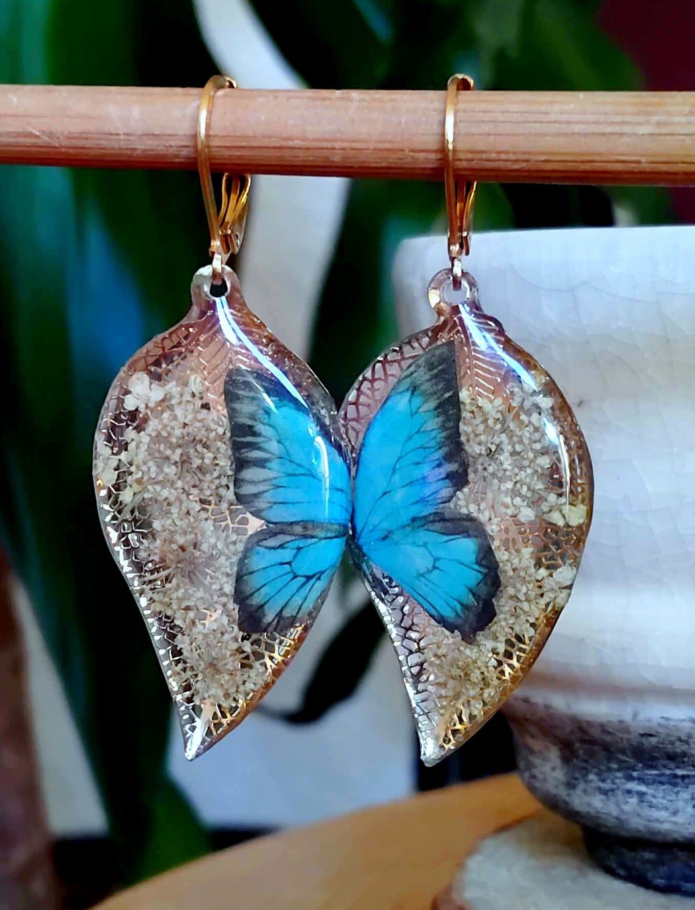 Boucles d'oreille Fleur de carotte
