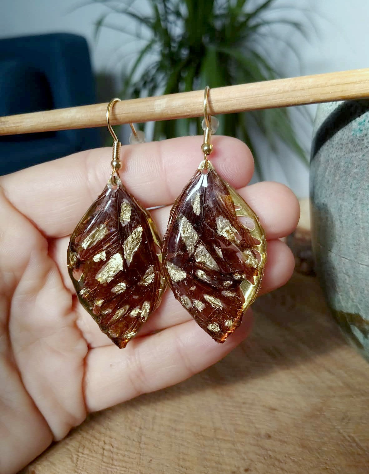 Boucles d'oreille, Aile de papillon