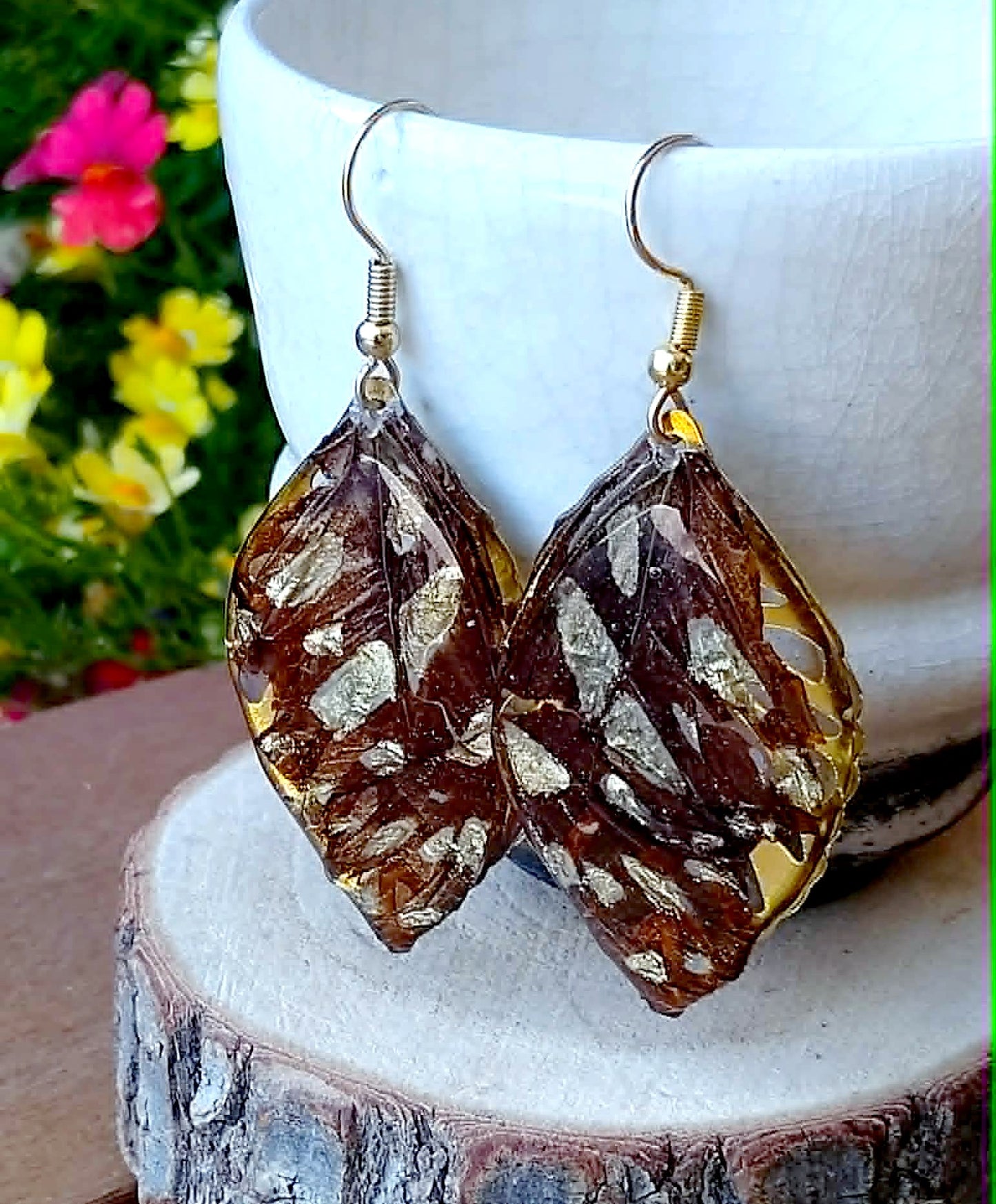 Boucles d'oreille, Aile de papillon