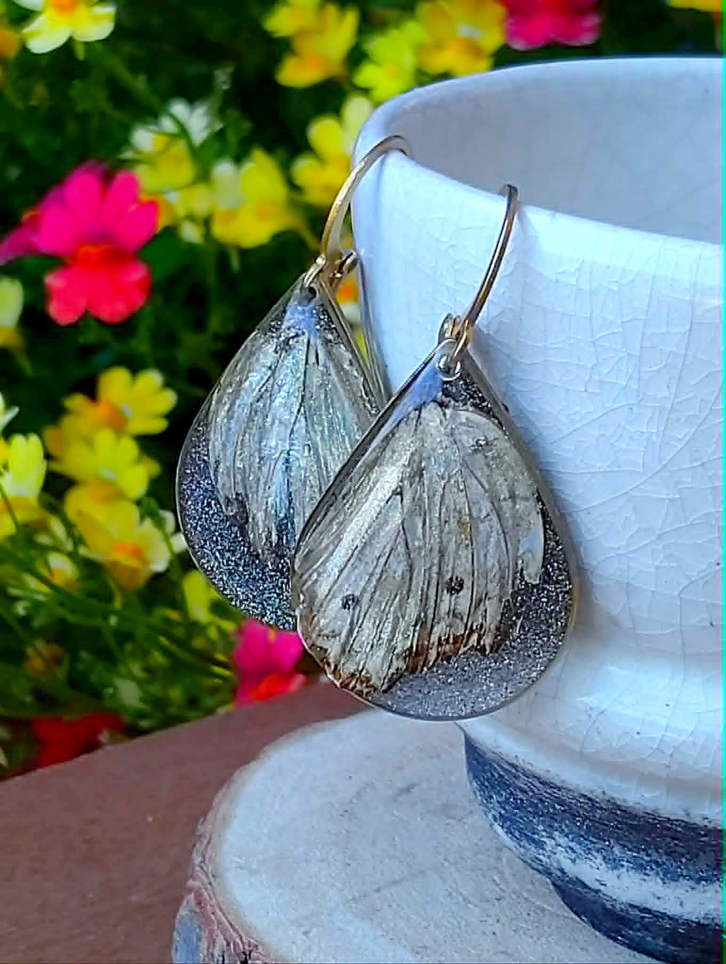 Boucles d'oreille  Aile de papillon