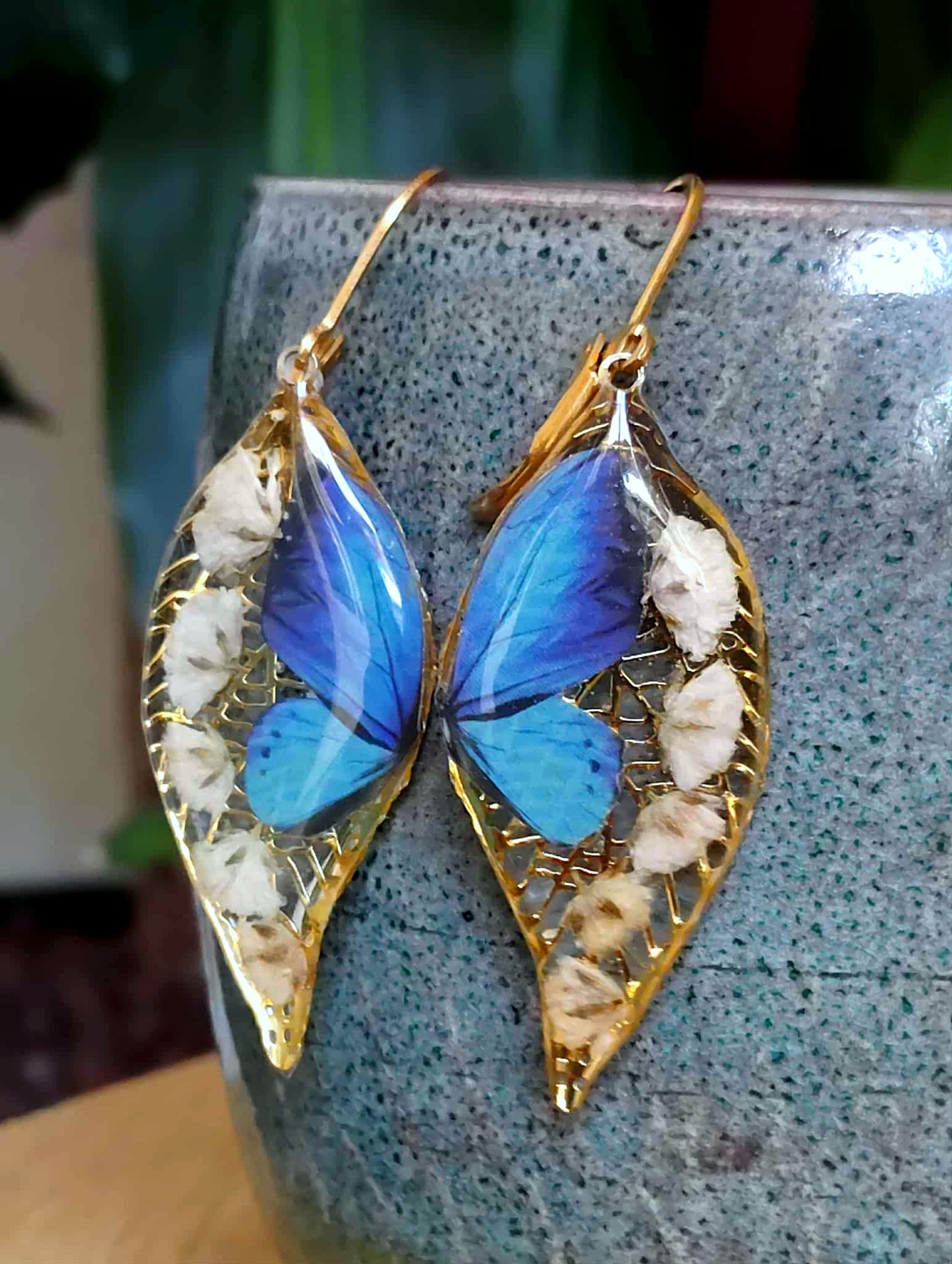 Boucles d'oreille, Gypsophiles