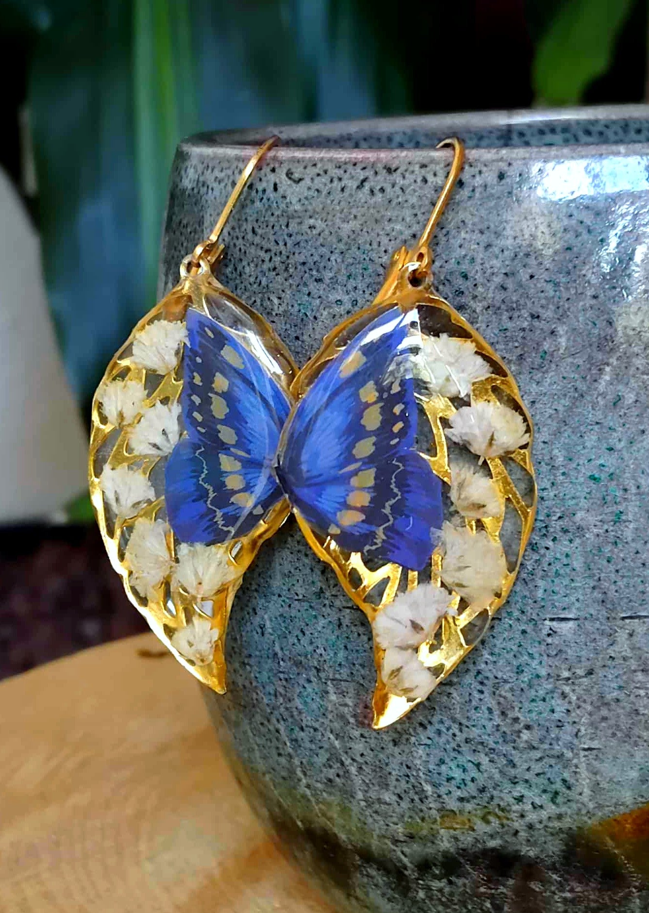 Boucles d'oreille, Gypsophiles