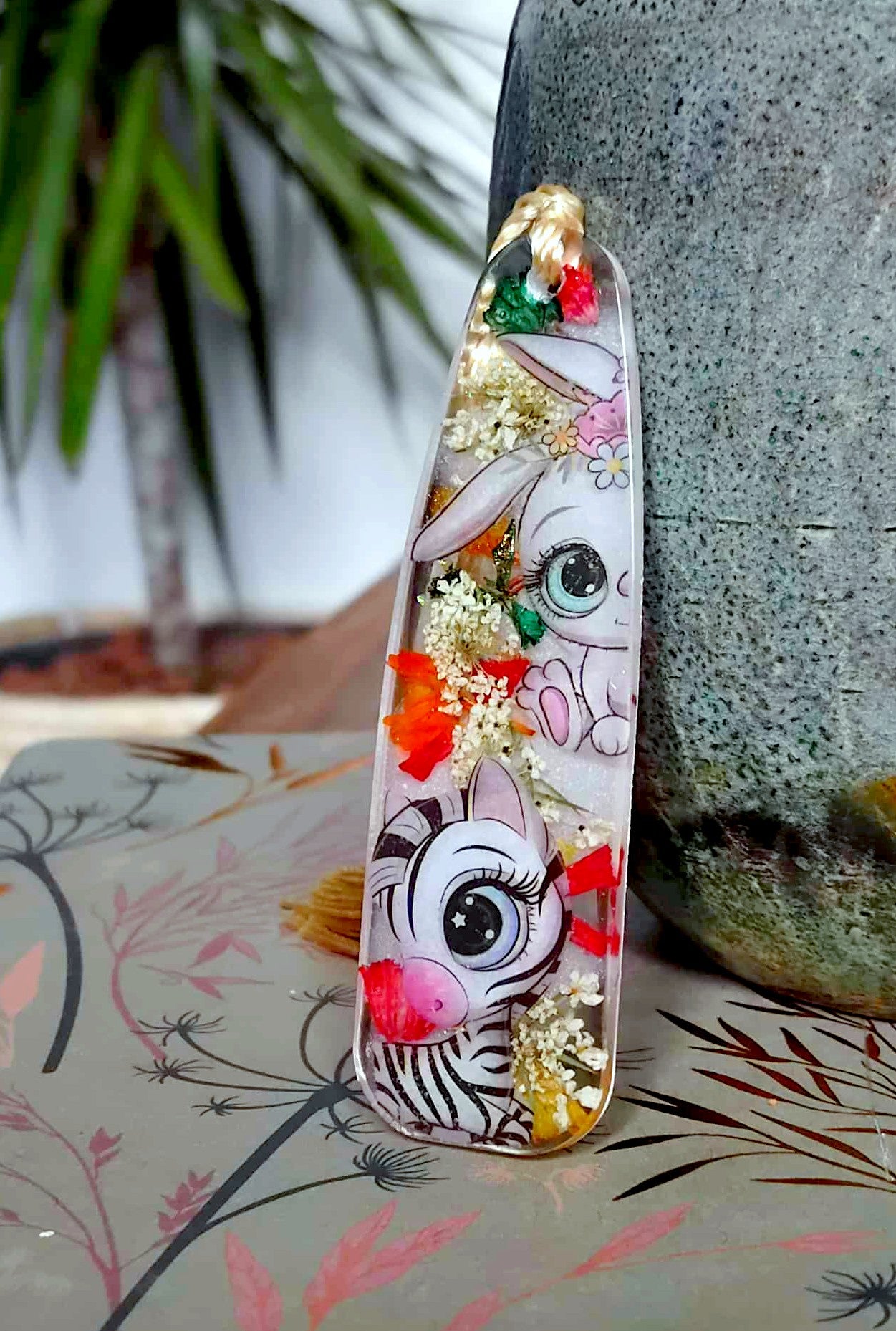 Marque-page Lapin Zèbre