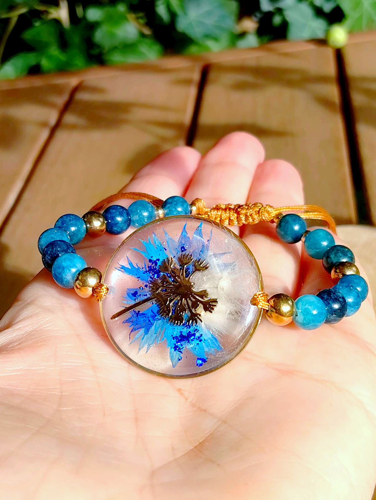 Bracelet Pissenlit et Bleuet