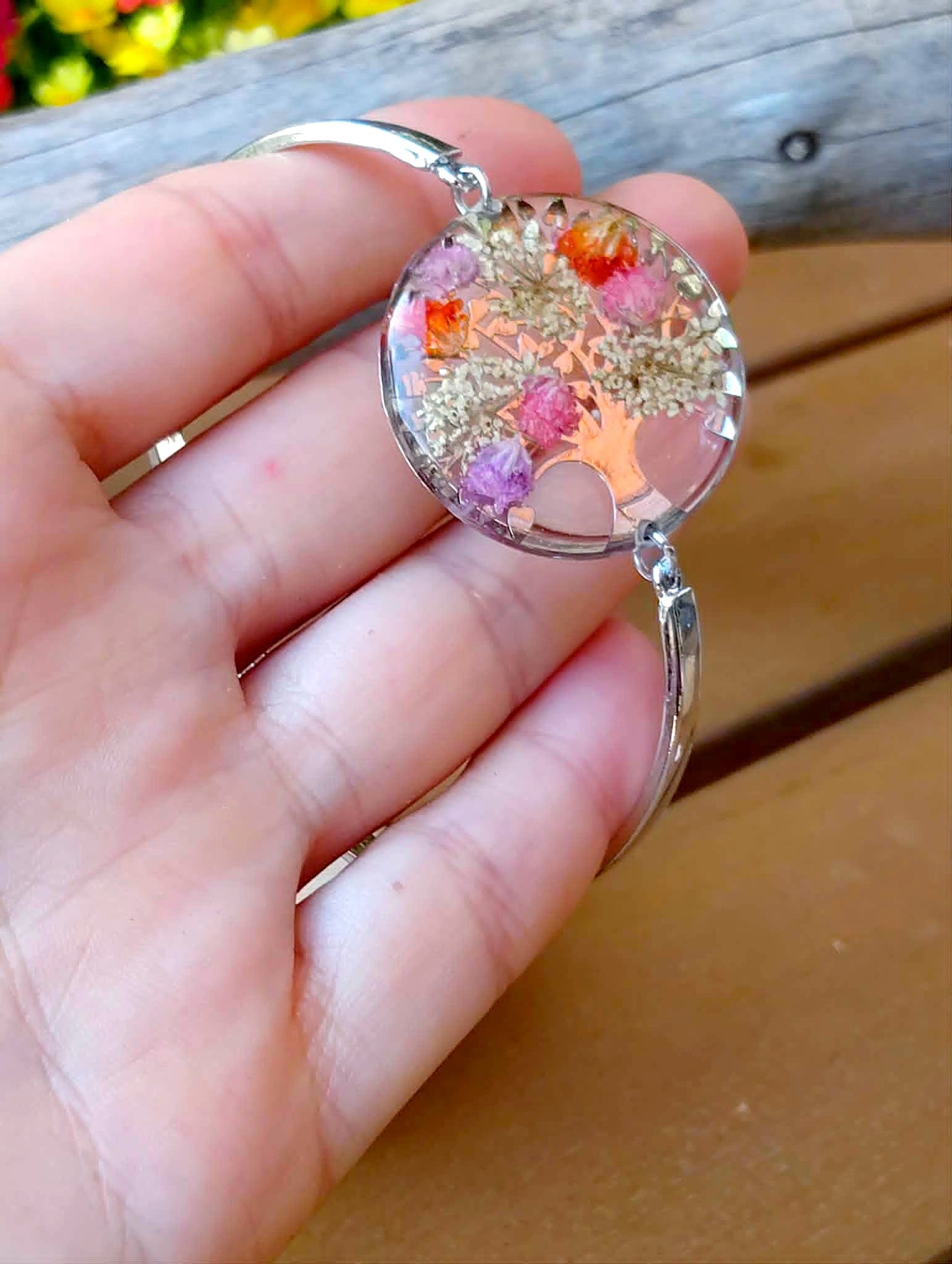 Bracelet Fleur de carotte Gypsophiles