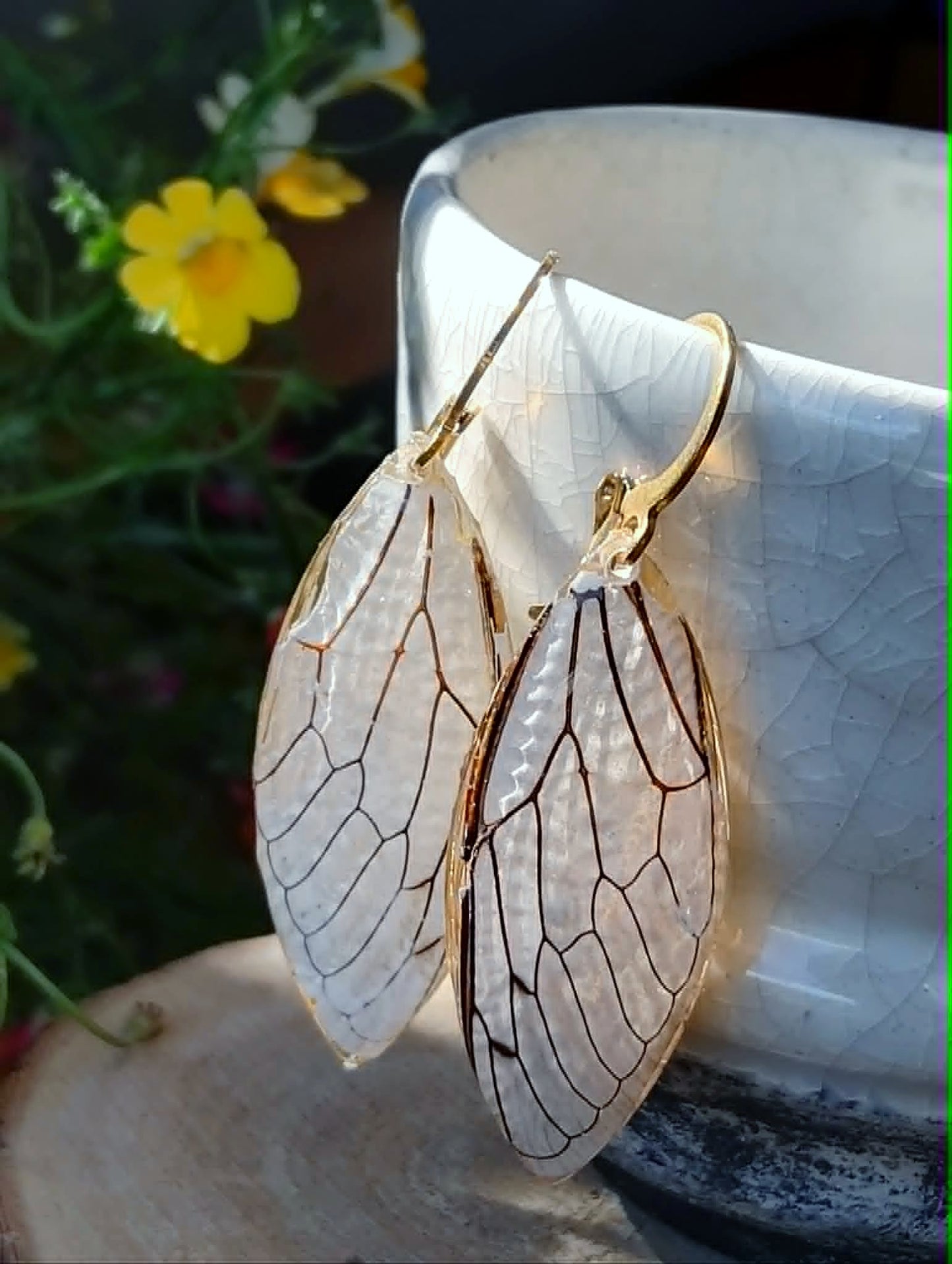 Boucles d'oreille, Aile de cigale