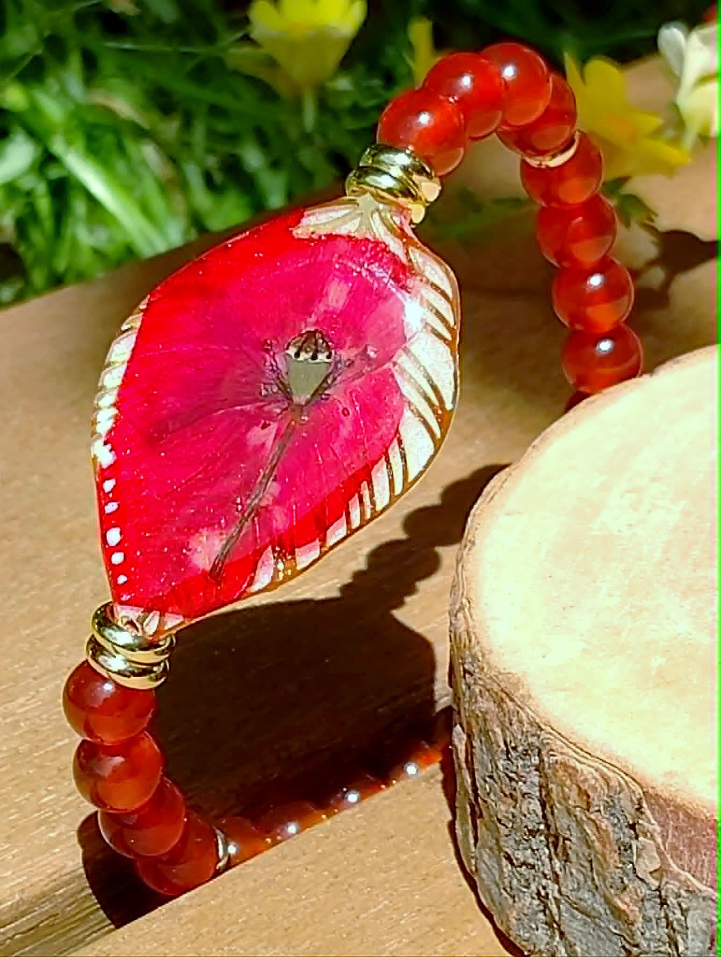 Bracelet Coquelicot Agate