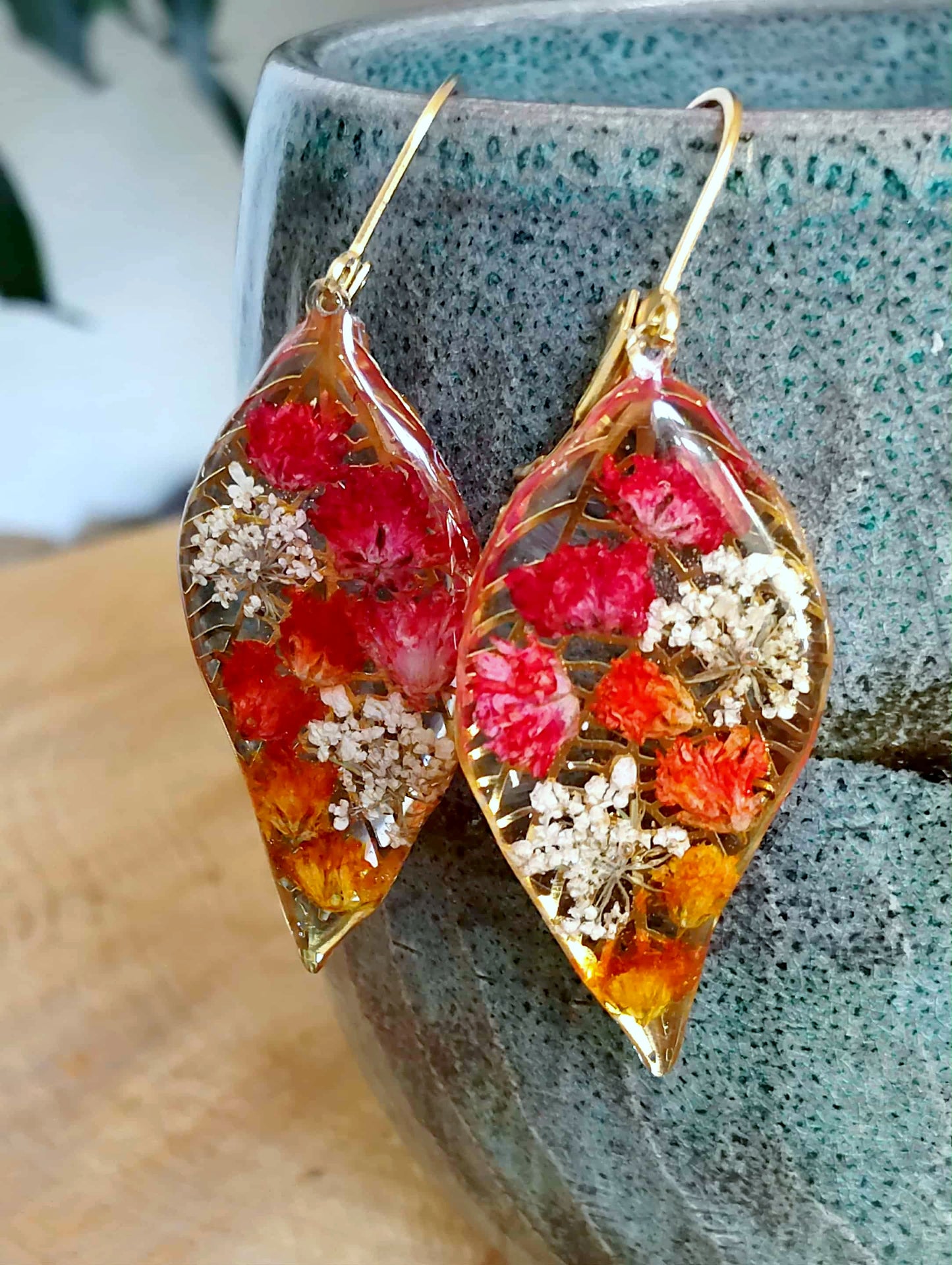 Boucles d'oreille, Gypsophiles