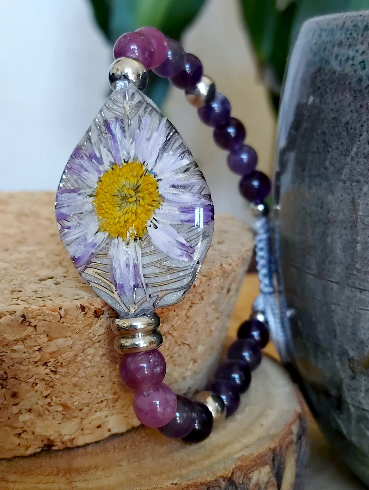 Bracelet Pâquerette Améthyste