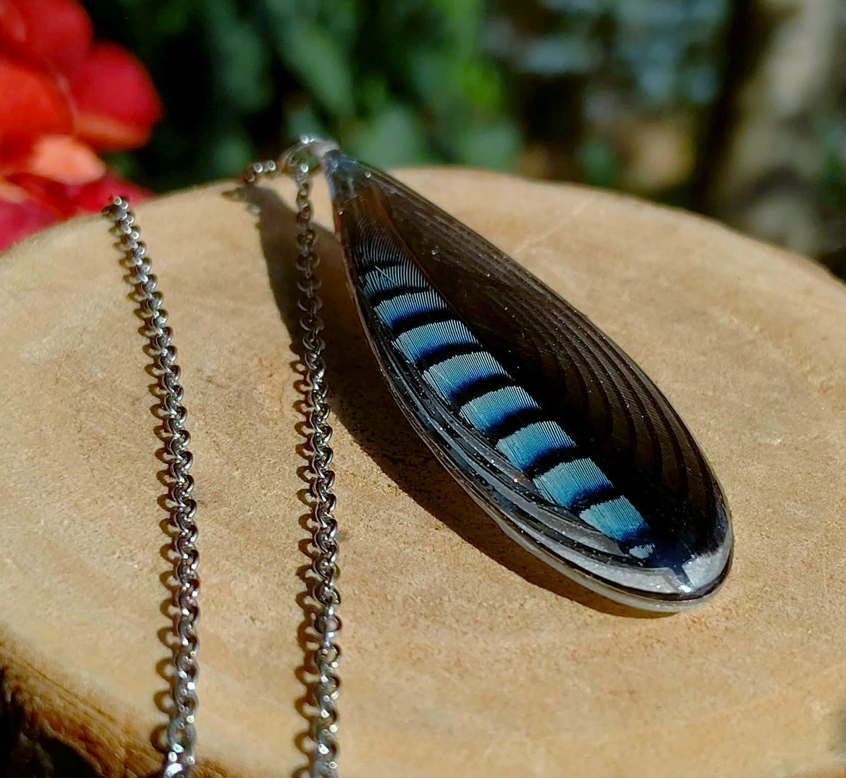 Collier Plume de Geai