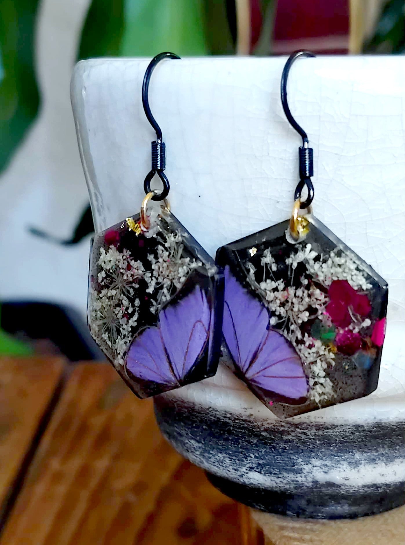 Boucles d'oreille Fleur de carotte