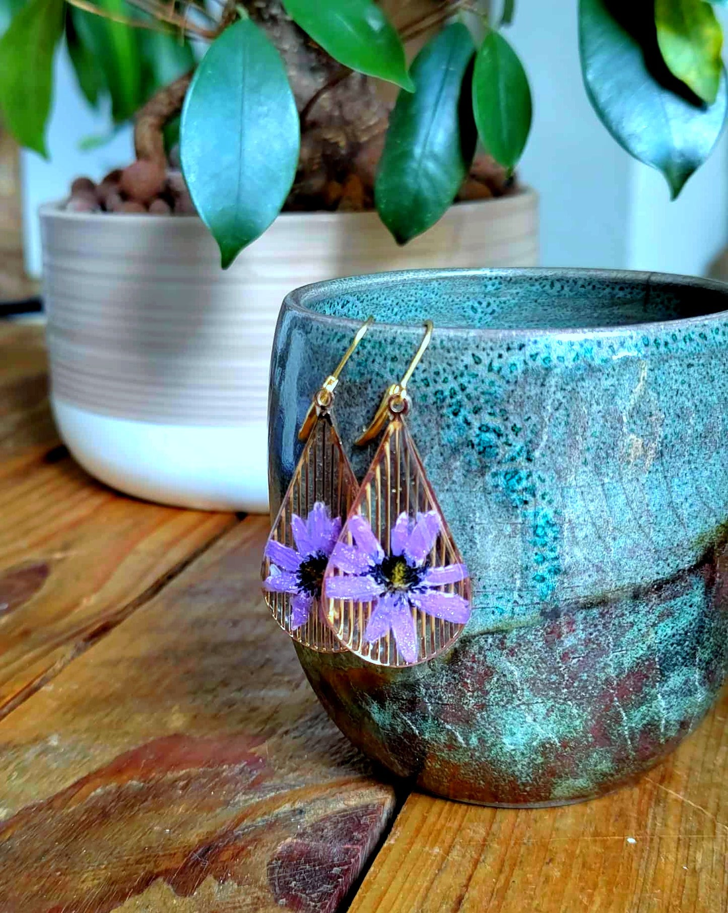 Boucles d'oreille, Anémone