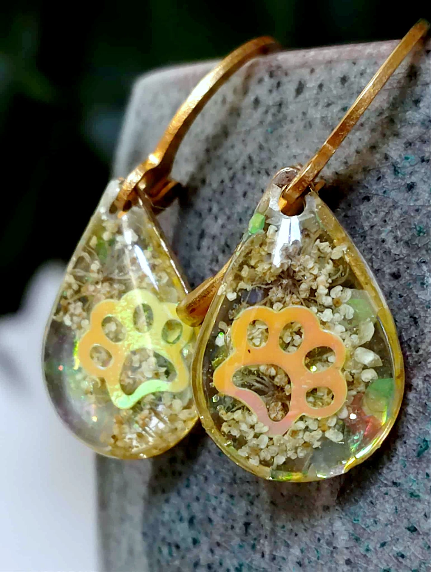 Boucles d'oreille, Fleur de carotte