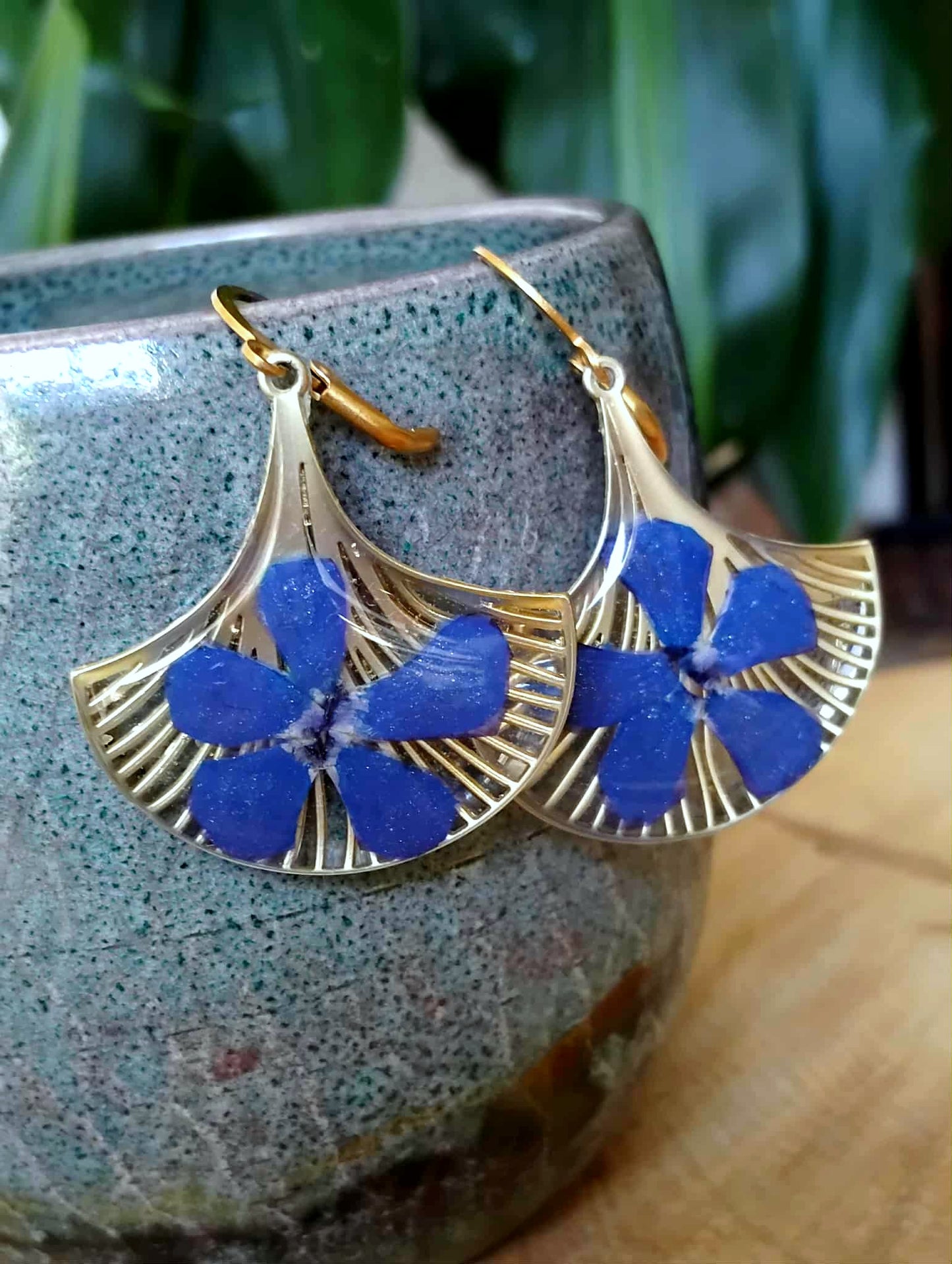 Boucles d'oreille, Pervenche