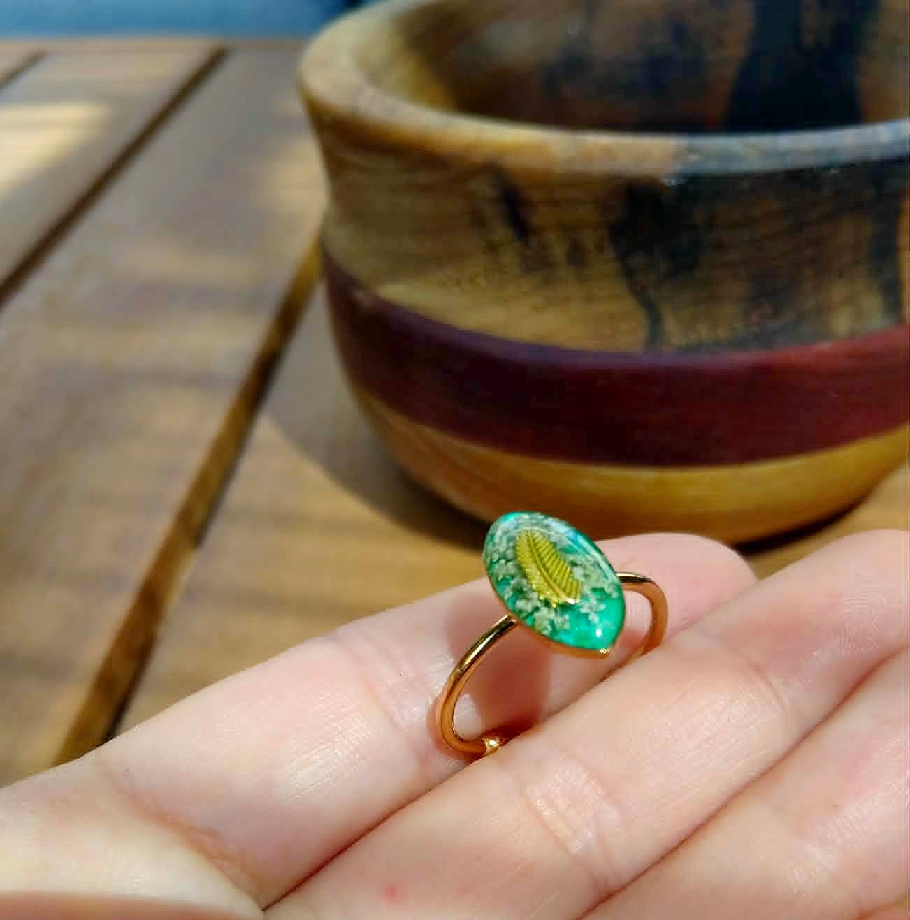 Bague Fleur de carotte sauvage