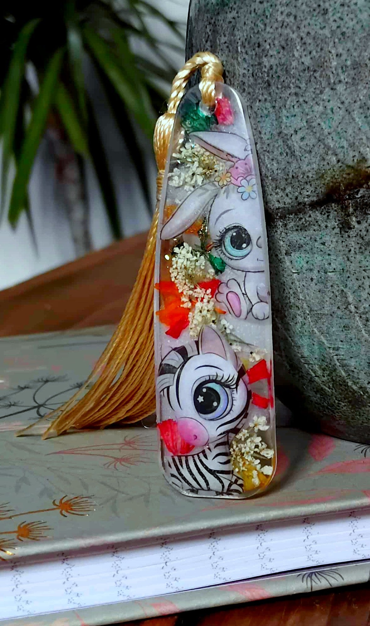 Marque-page Lapin Zèbre