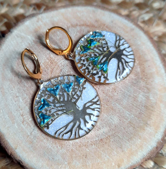 Boucles d'oreille, Plante Bourse à pasteur