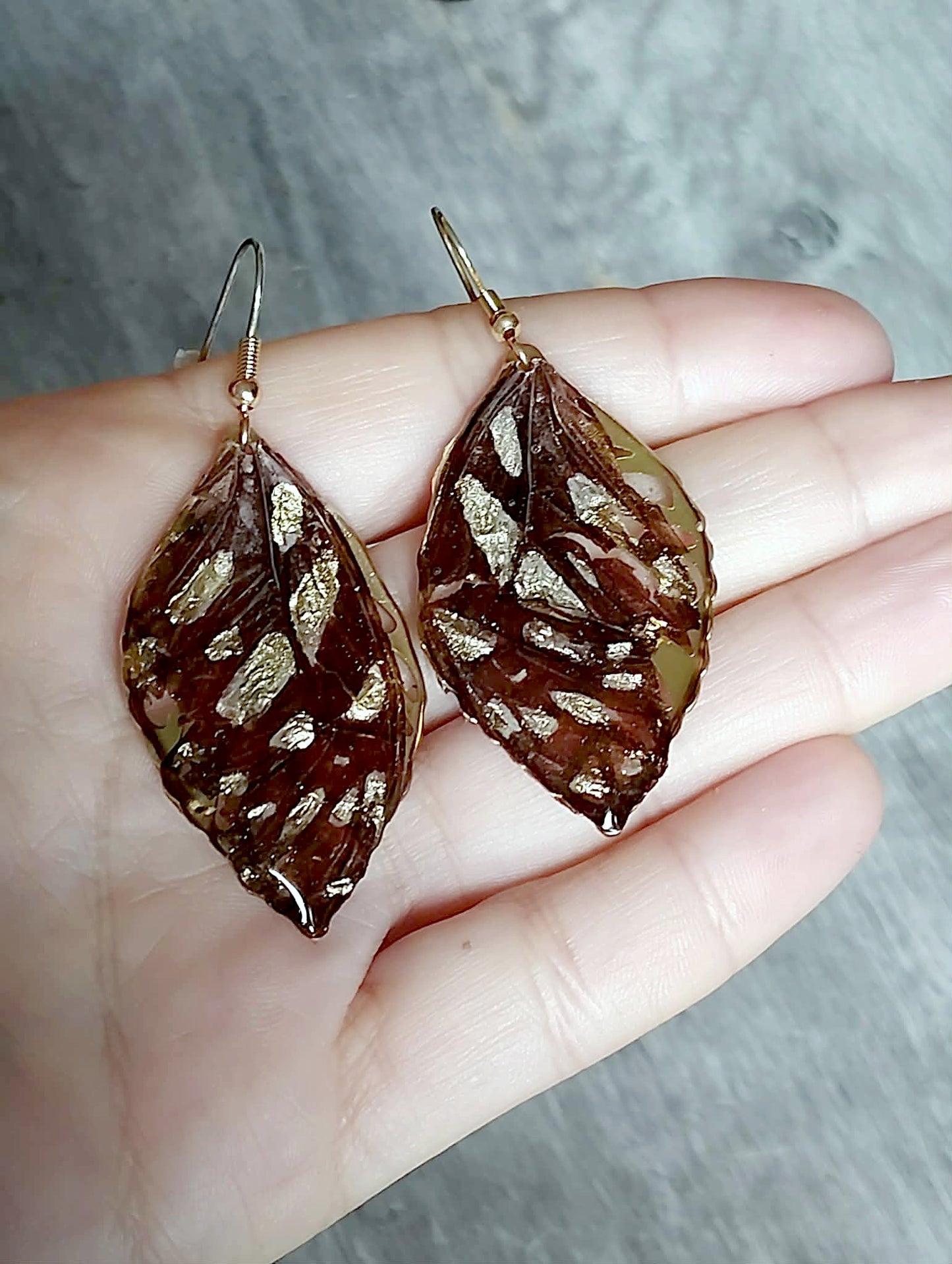 Boucles d'oreille, Aile de papillon
