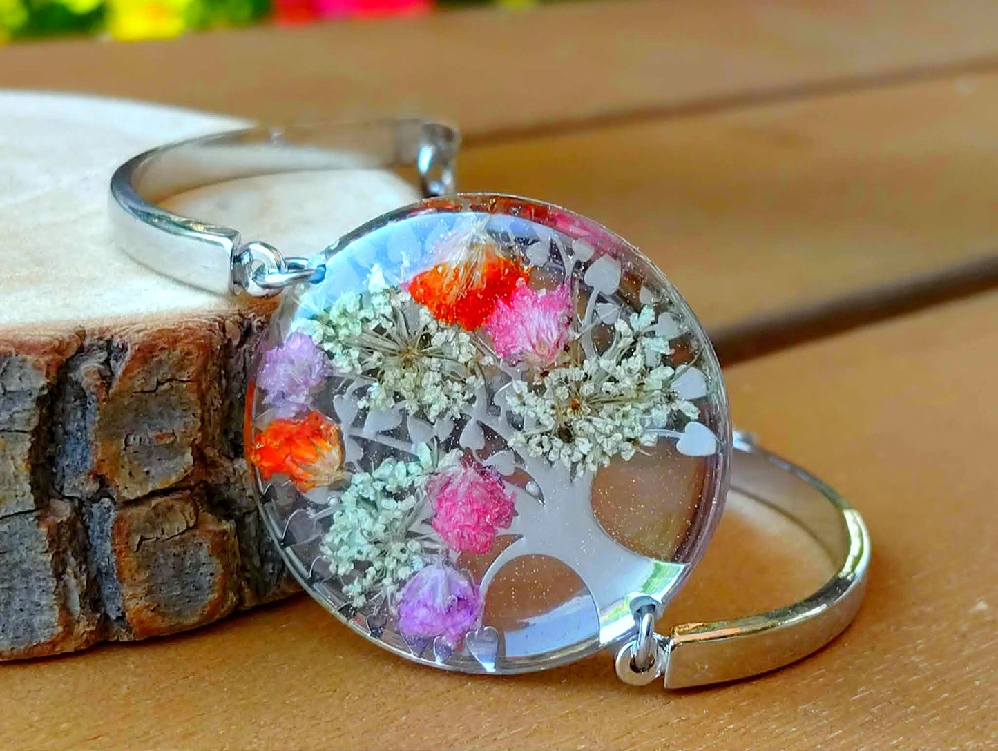 Bracelet Fleur de carotte Gypsophiles