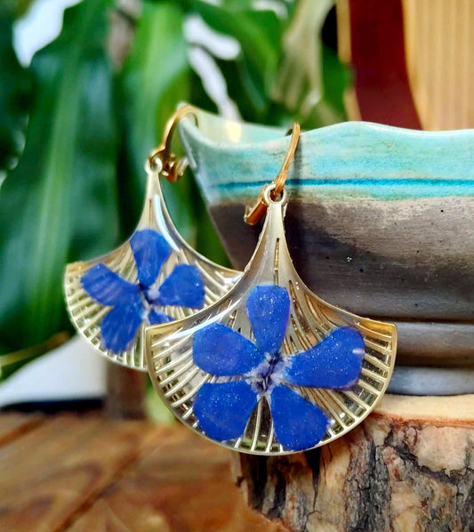 Boucles d'oreille, Pervenche