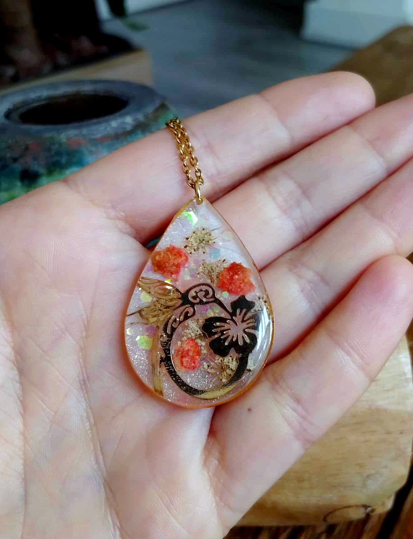 Colibri Fleur de carotte, Gypsophile