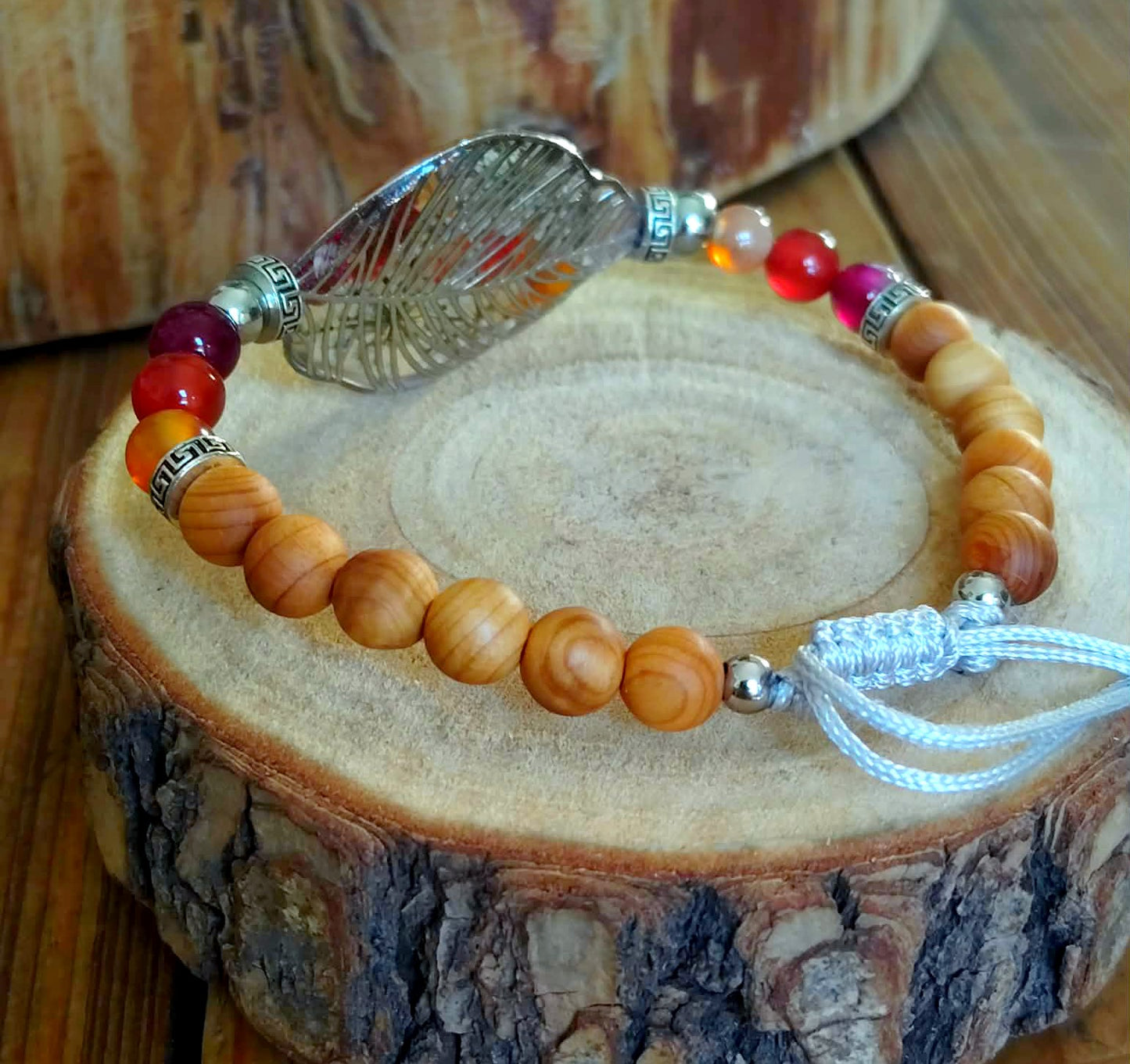 Bracelet Gypsophile Fleur de carotte Agate