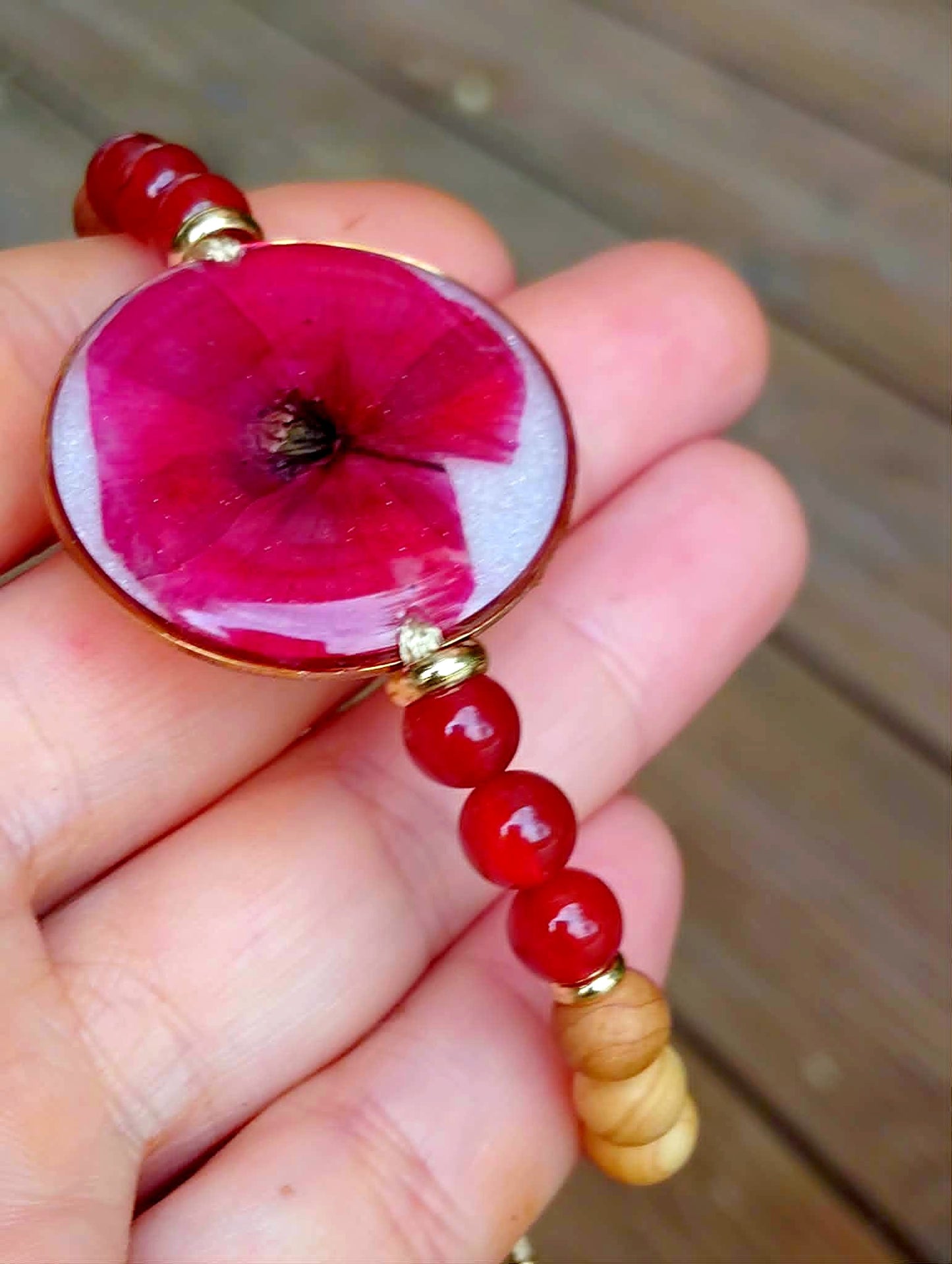 Bracelet Coquelicot