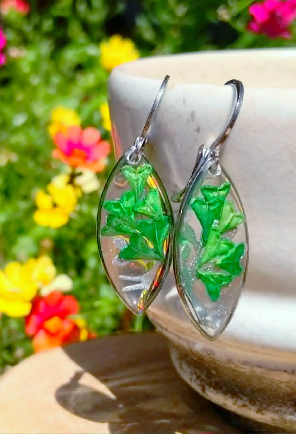 Boucles d'oreille Graines bourse à pasteur