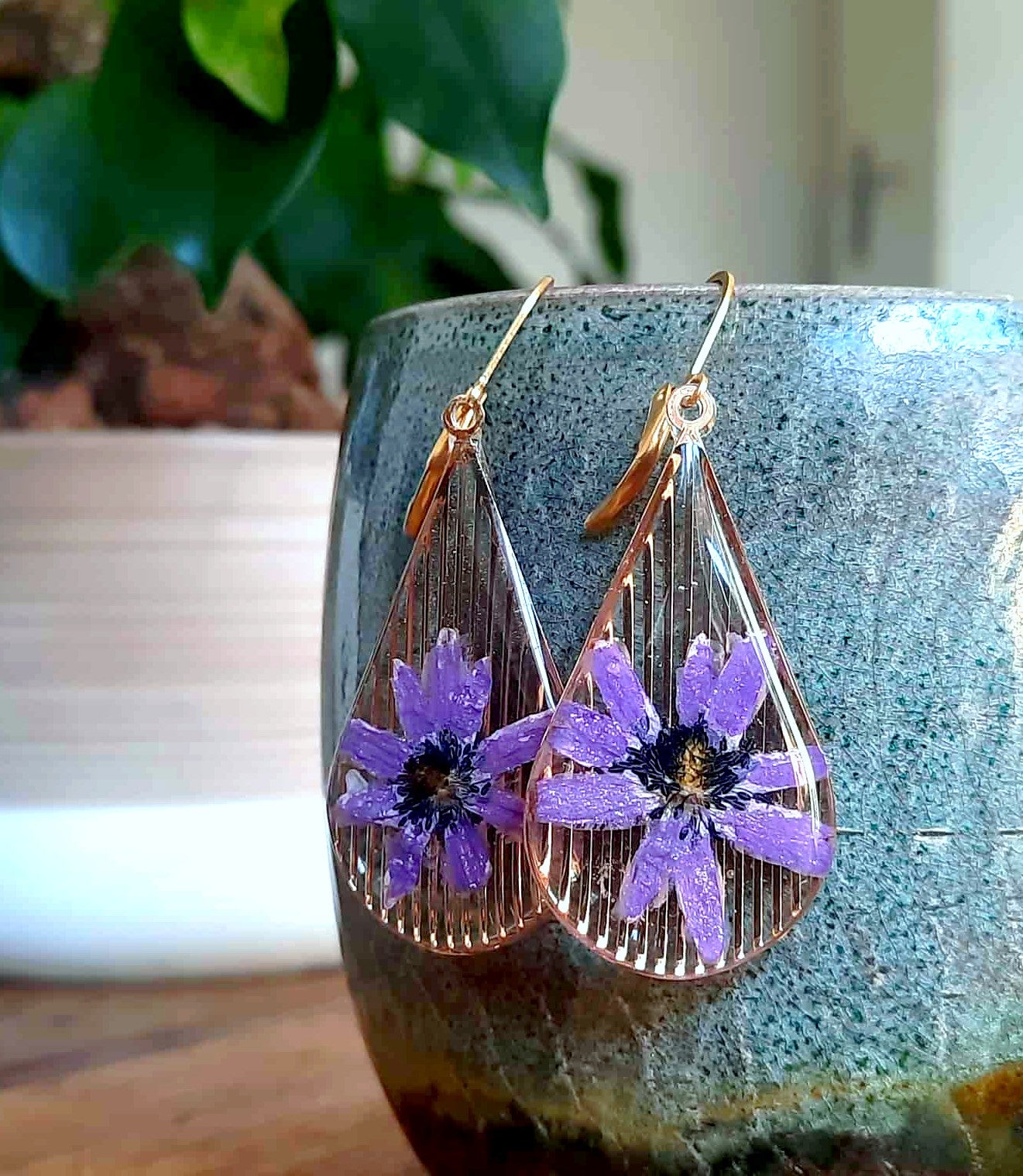 Boucles d'oreille, Anémone