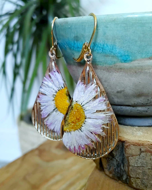 Boucles d'oreille Pâquerette