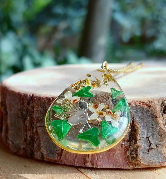 Collier Bourse à Pasteur, Fleurs d'olivier