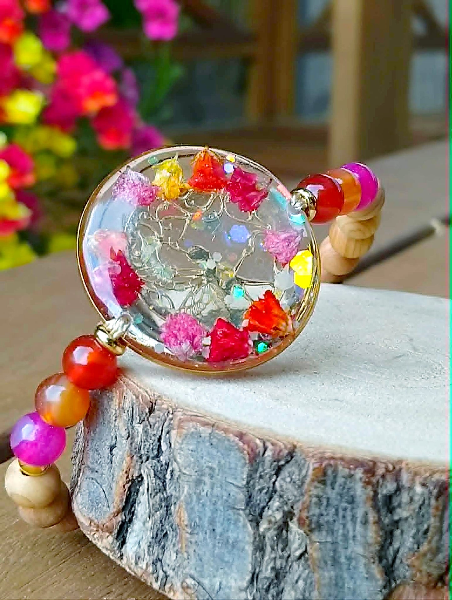 Bracelet Gypsophile  Agate