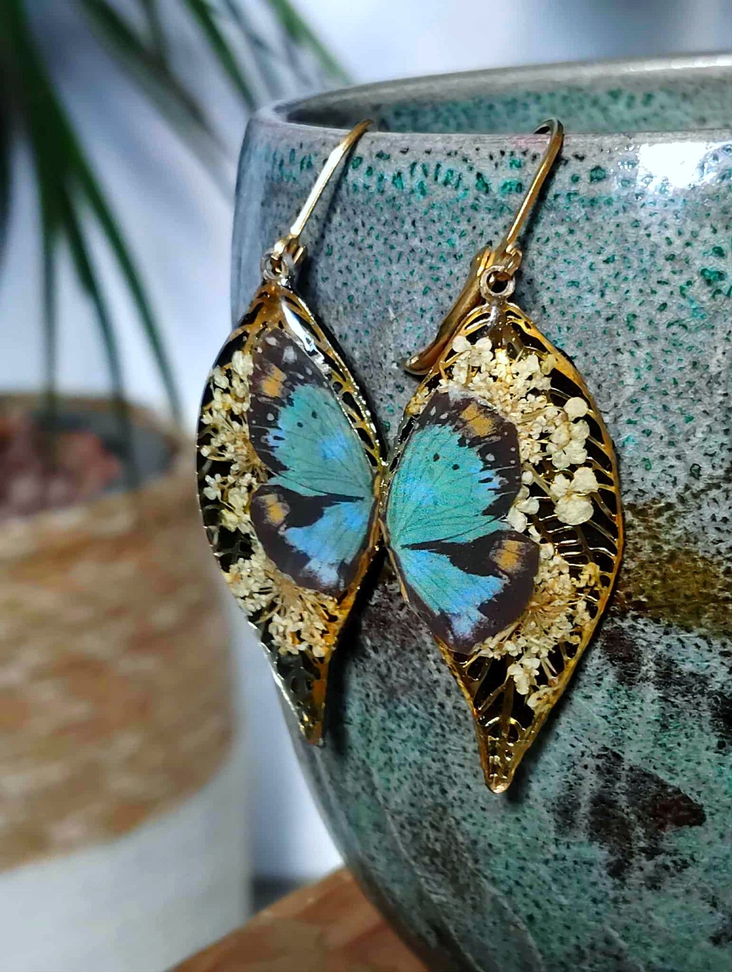 Boucles d'oreille, Fleur de carotte