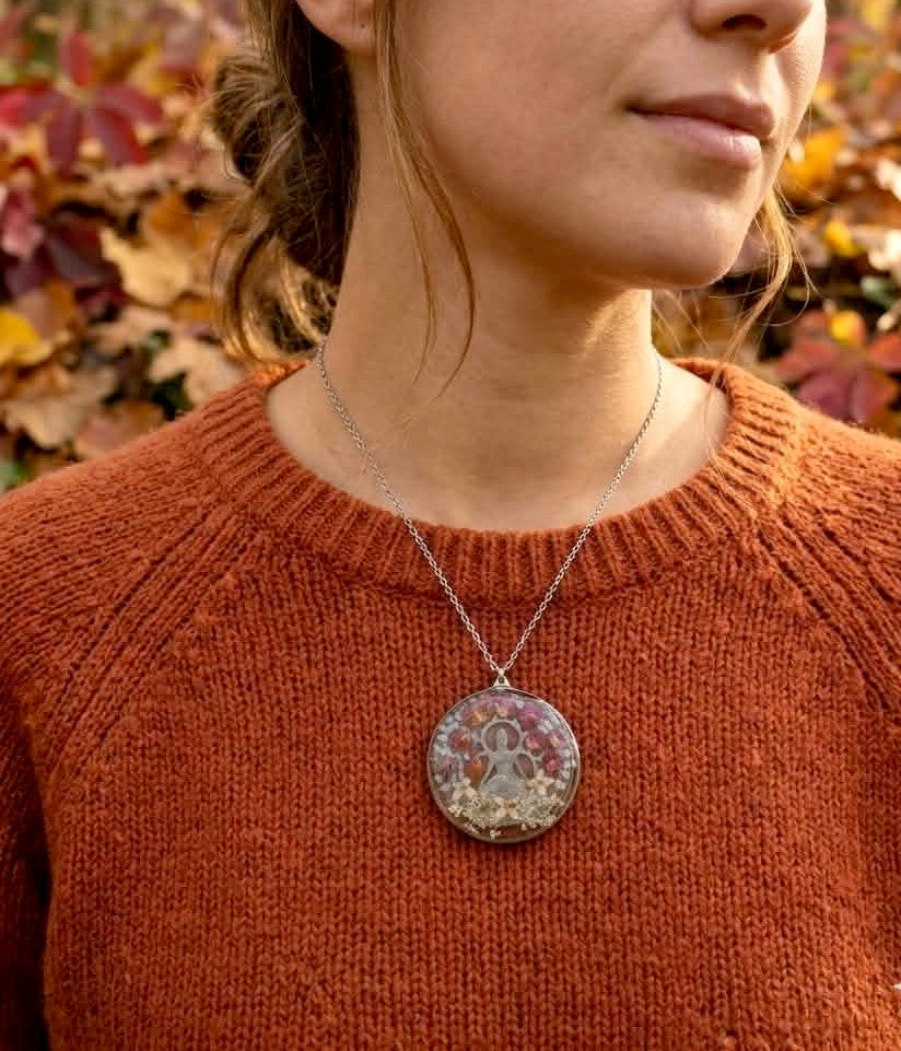 Collier Fleur de carotte, d'Olivier , Gypsophiles