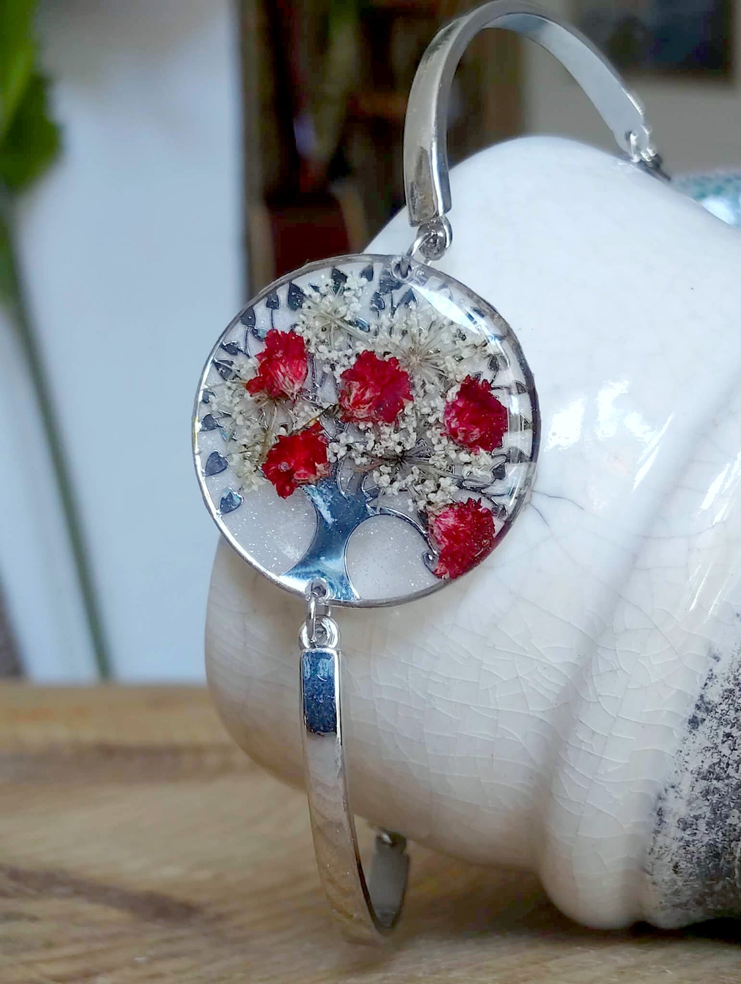 Bracelet Fleur de carotte Gypsophiles