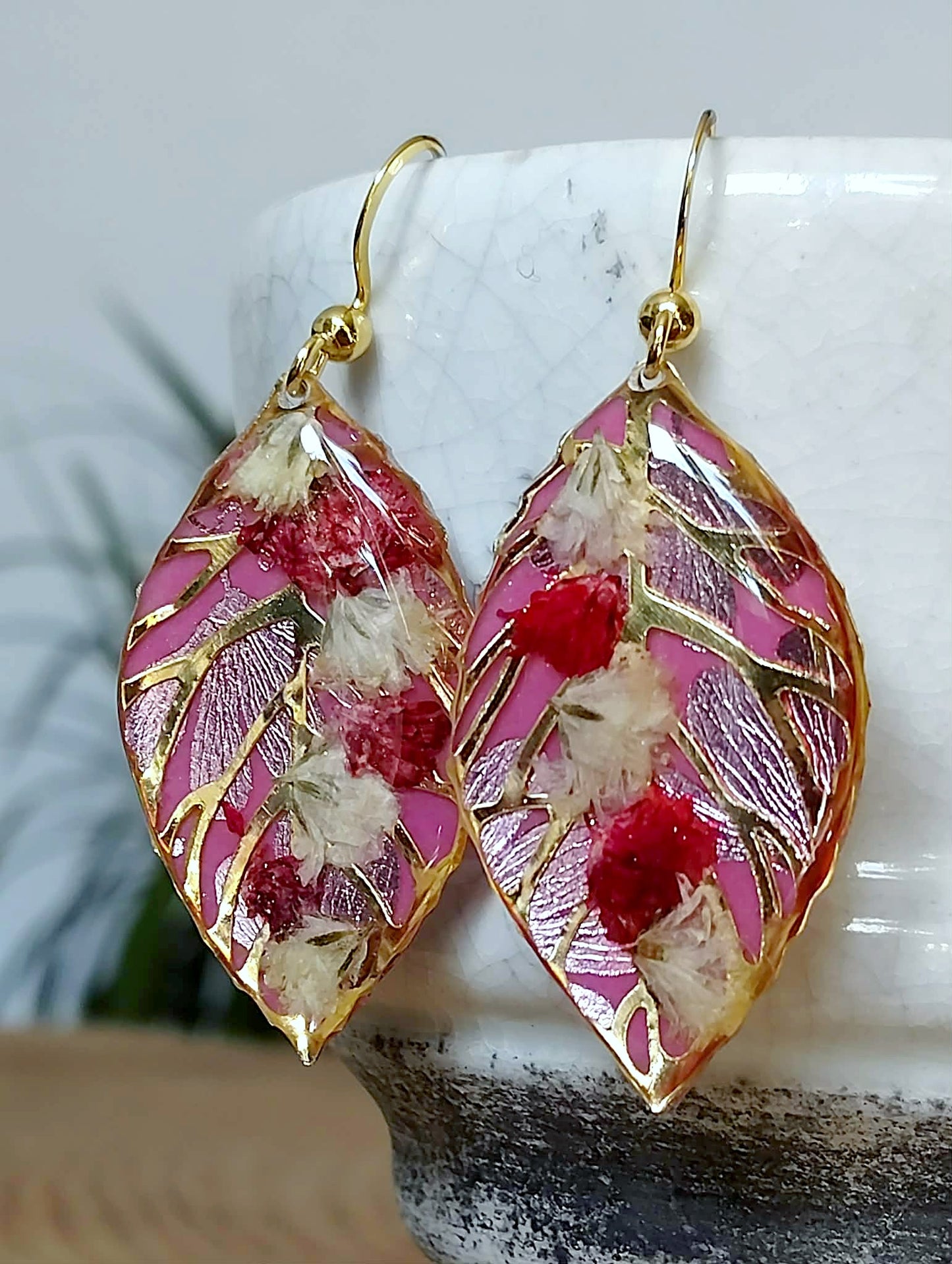 Boucles d'oreille Gypsophiles