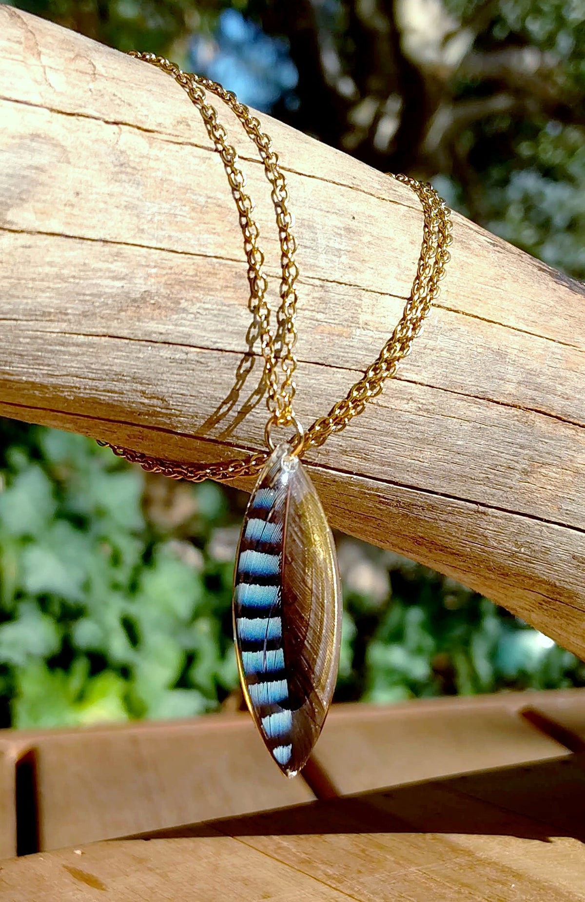 Collier Plume de Geai