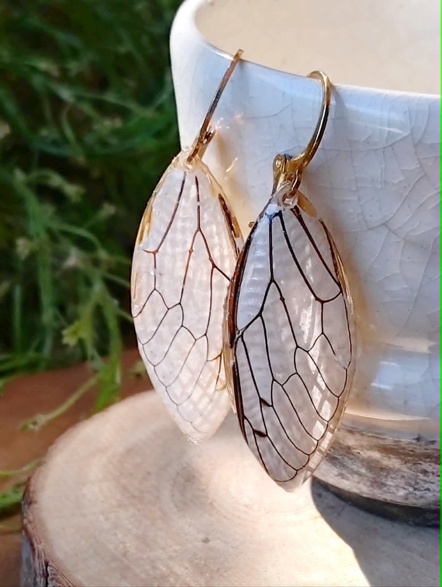 Boucles d'oreille, Aile de cigale