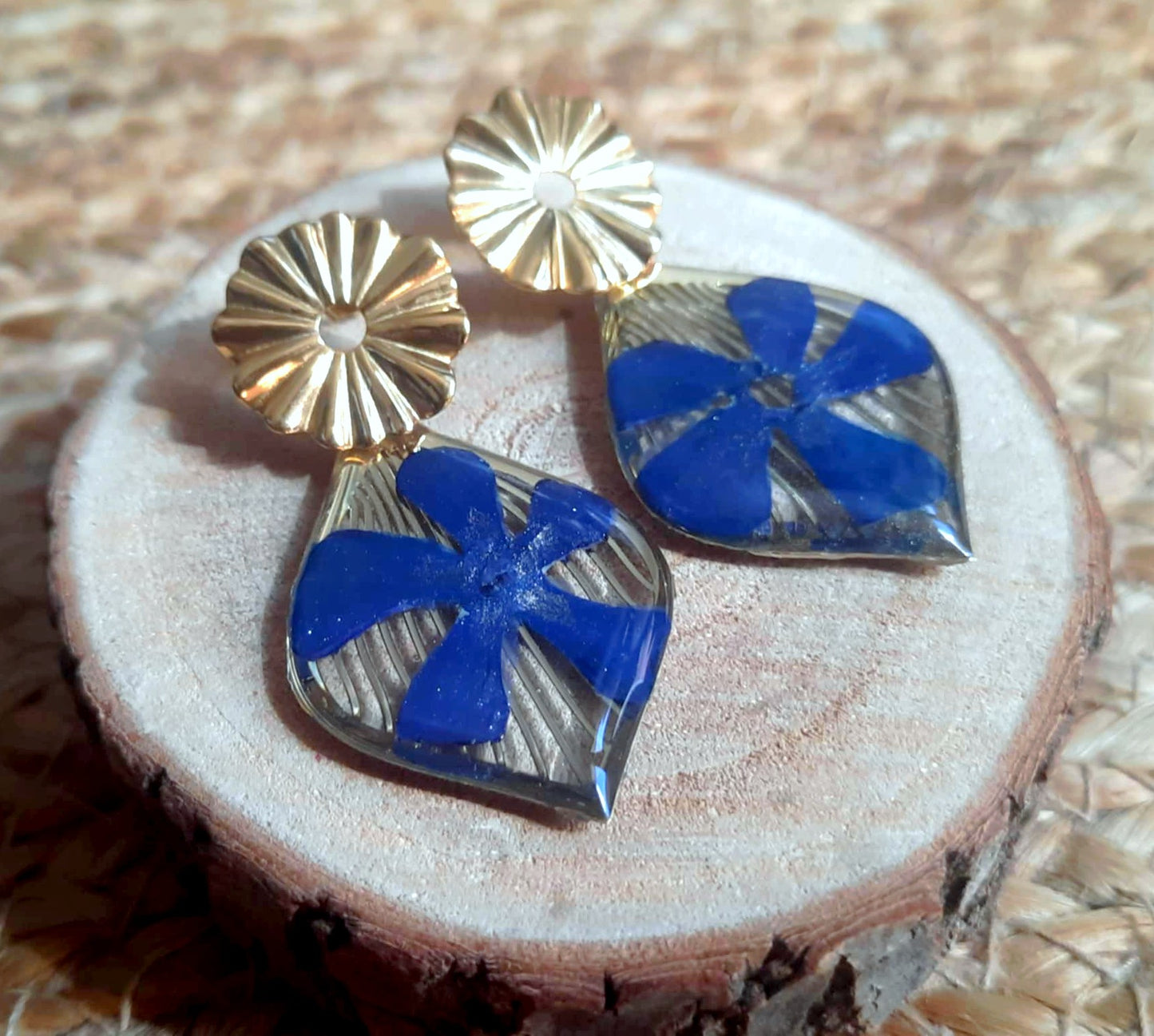 Boucles d'oreille, Pervenche